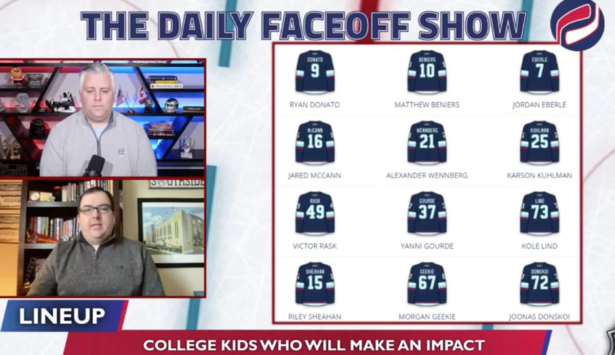 The Daily Faceoff Show: Which NCAA import will have the biggest immediate NHL impact?