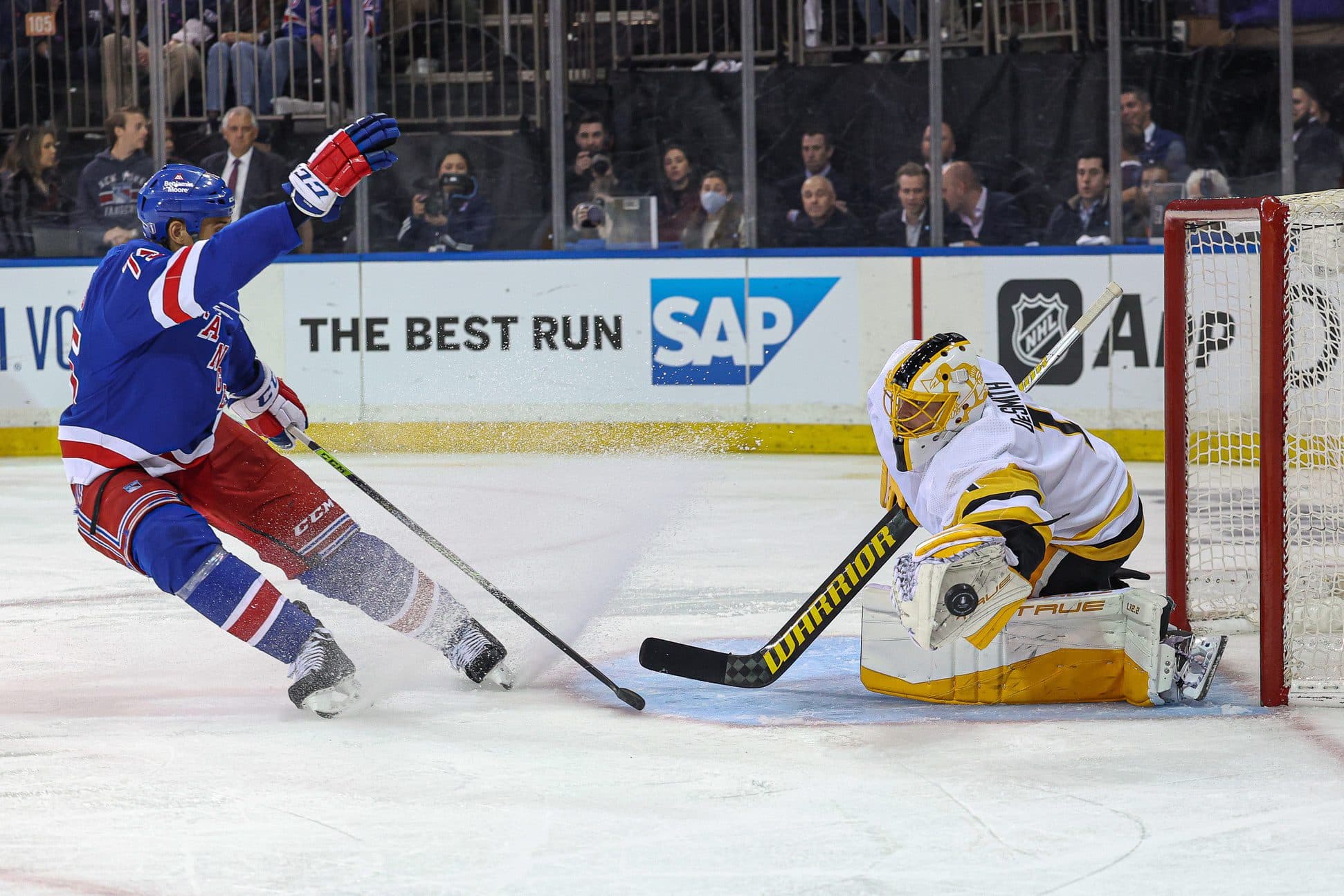 Casey DeSmith will miss the remainder of the playoffs after undergoing core muscle surgery