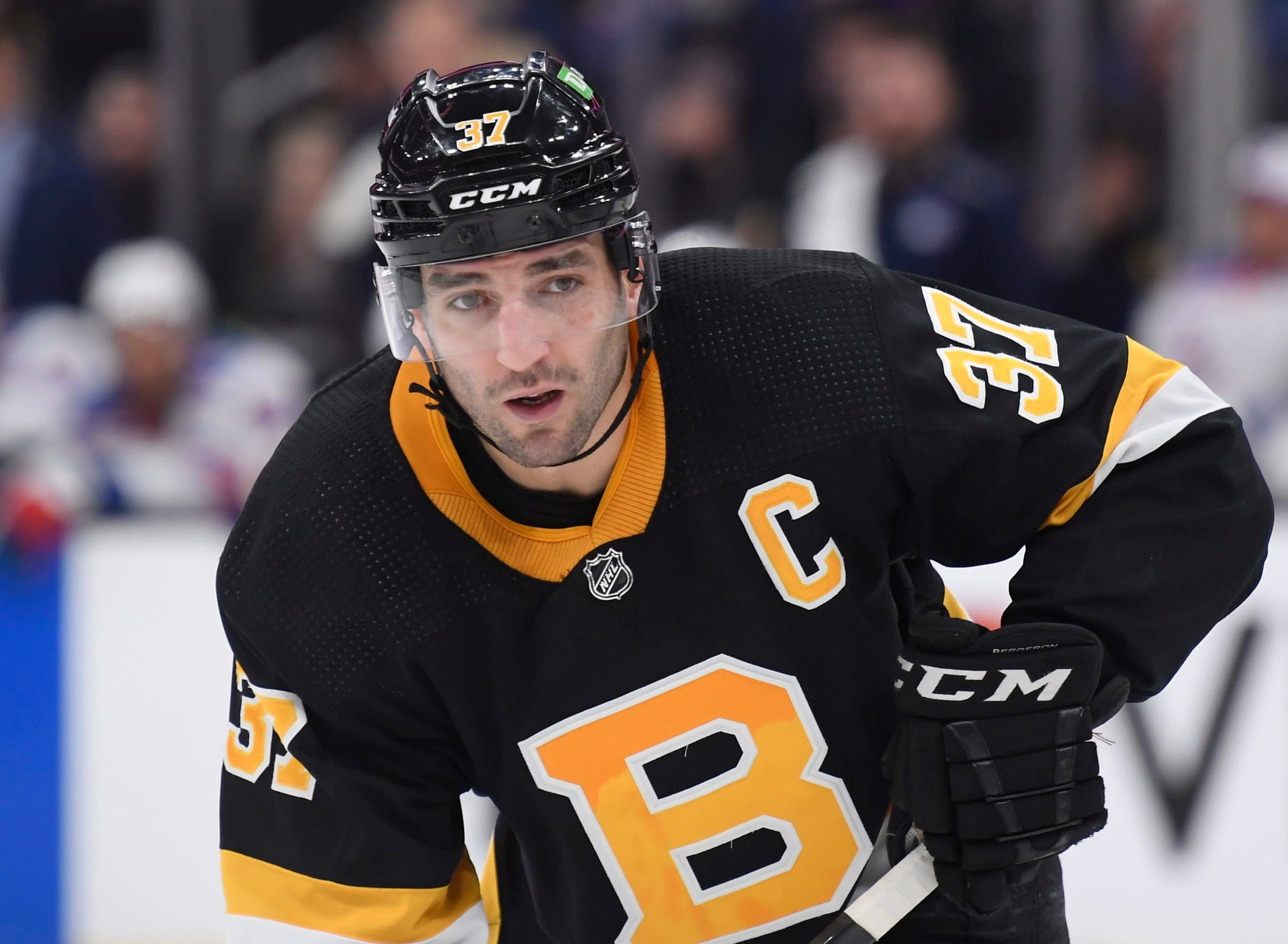 Bruins forward Patrice Bergeron sets new NHL record with fifth Selke Trophy