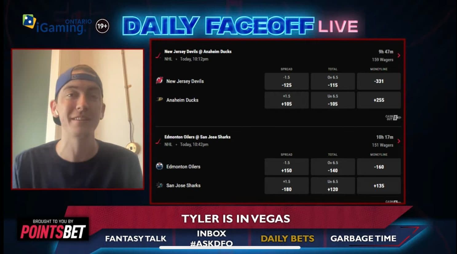 PointsBet Daily Bets: Devils/Ducks Puckline & Jake Guentzel shot prop