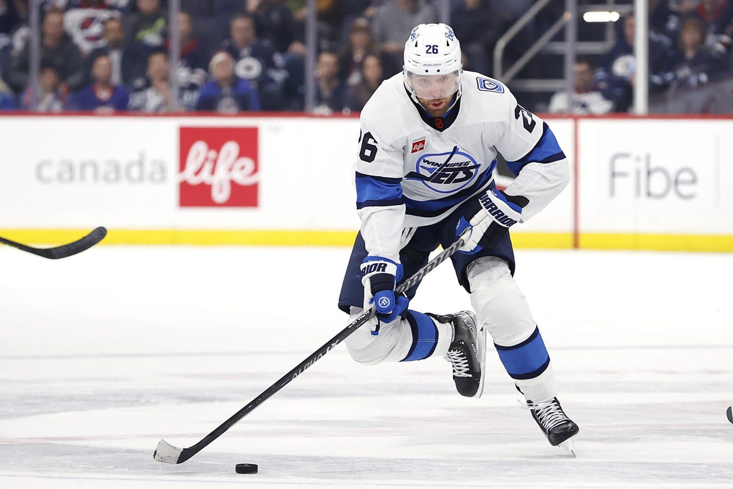 Winnipeg Jets forward Blake Wheeler suffered a ruptured testicle in a game last month
