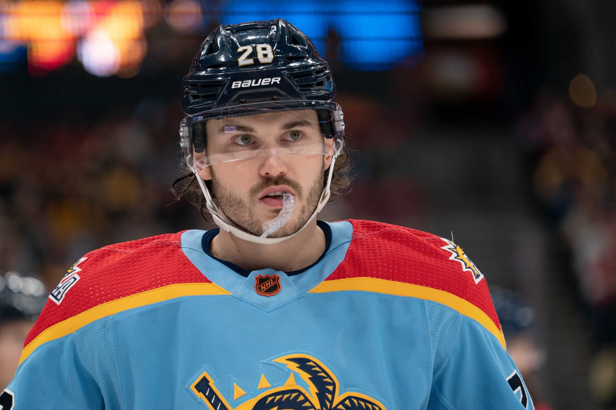 Florida Panthers signed defenseman Josh Mahura to a one-year extension