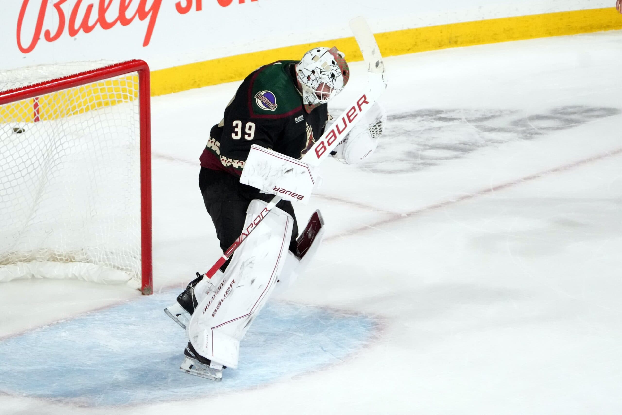 Arizona Coyotes goaltender Connor Ingram sets NHL record for most saves in first career shutout