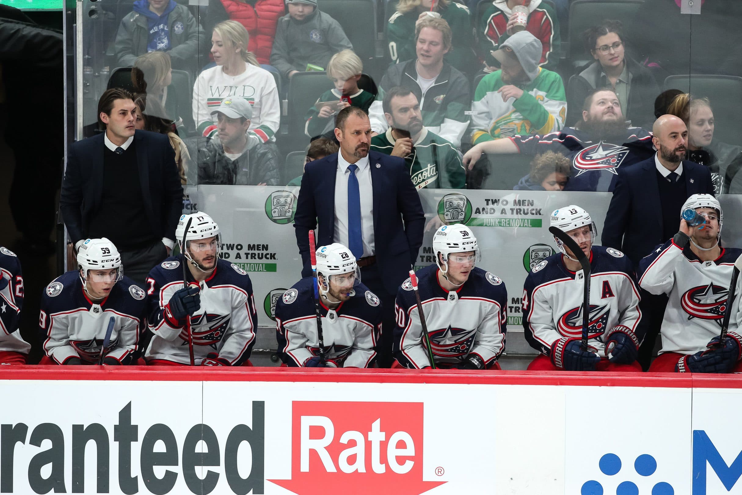Columbus Blue Jackets head coach Brad Larsen to miss game against Golden Knights