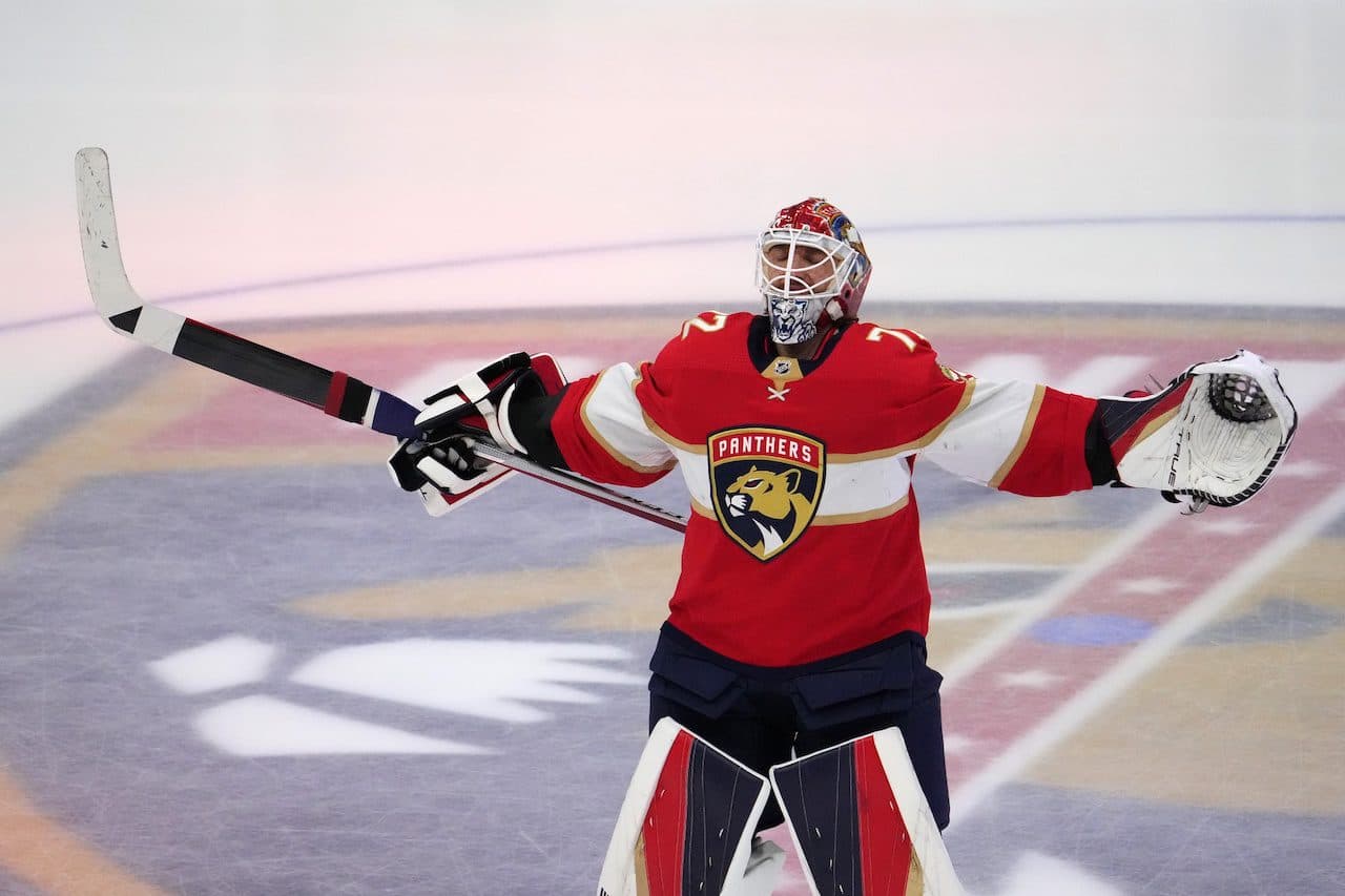 Betway starting goalie bet of the day: Bet on an easier workload for Sergei Bobrovsky as the Panthers look to even up Stanley Cup Finals
