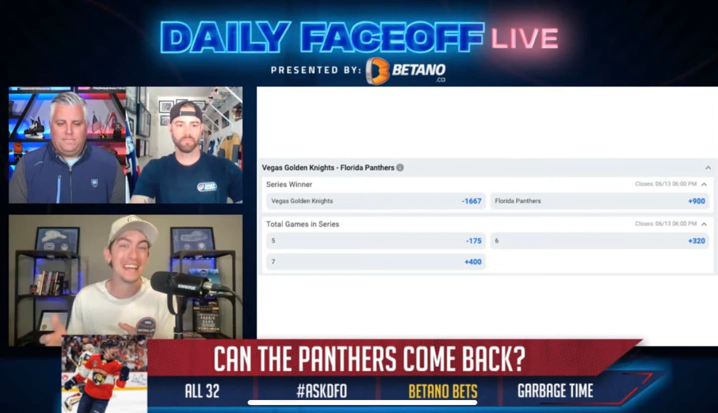 Betano Daily Bets: Jonathan Marchessault & Adin Hill Conn Smythe odds