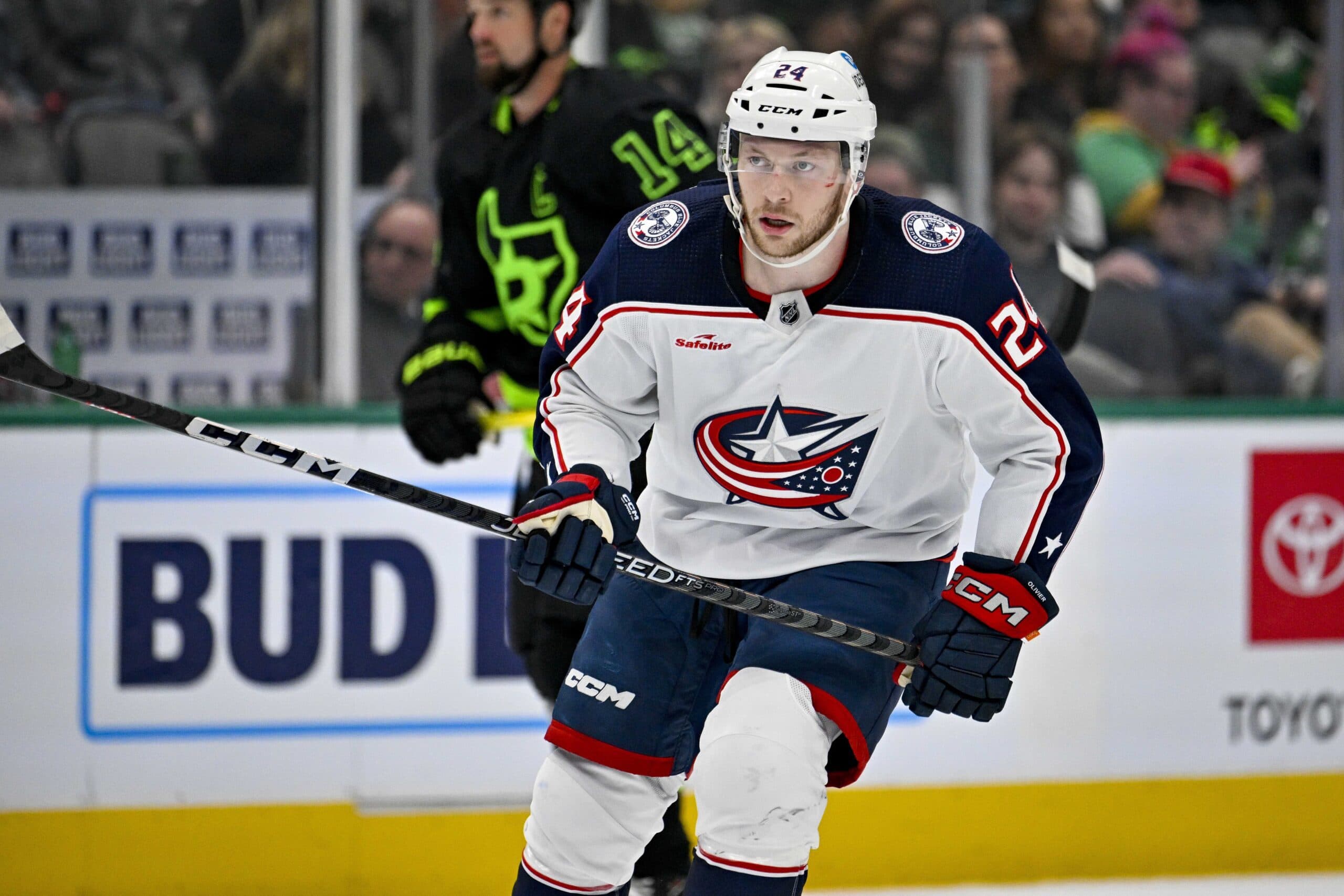 Columbus Blue Jackets re-sign forward Mathieu Olivier to two-year contract