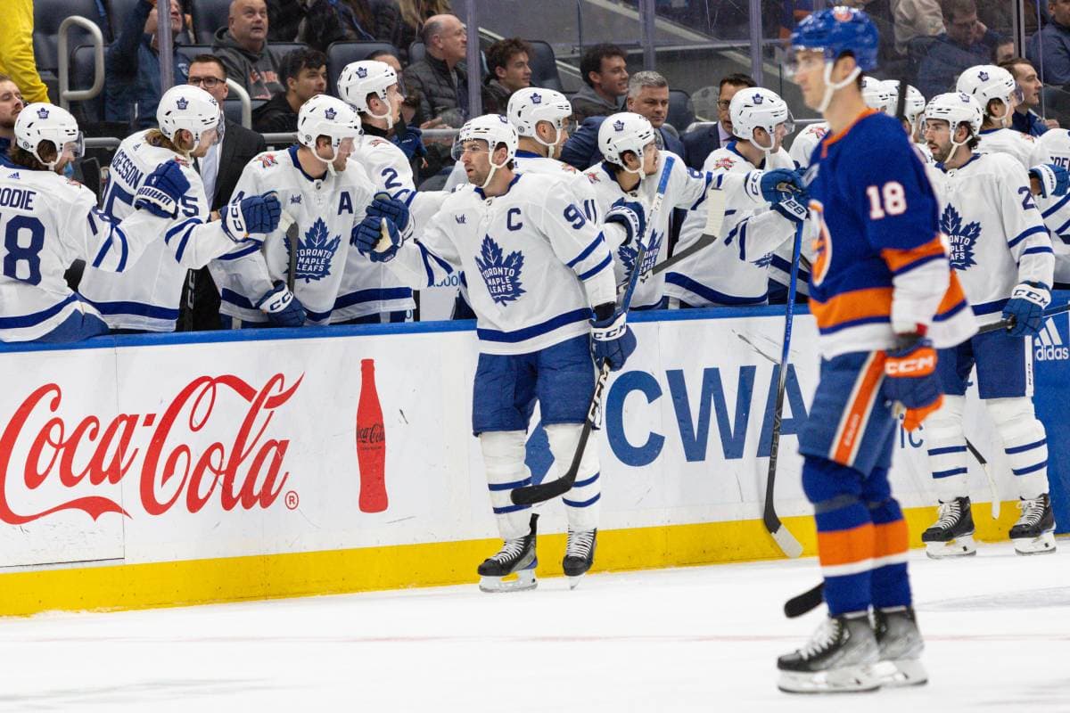 Toronto Maple Leafs’ captain John Tavares records 1,000th point against New York Islanders