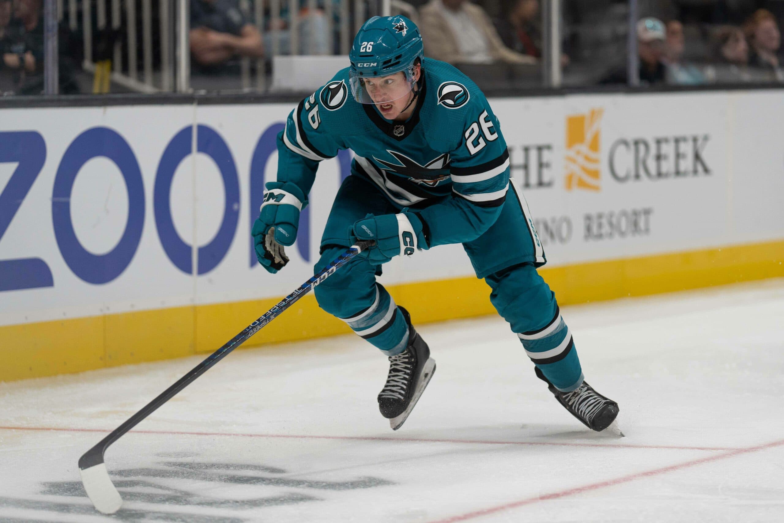 San Jose Sharks place defenseman Leon Gawanke on waivers for purpose of contract termination