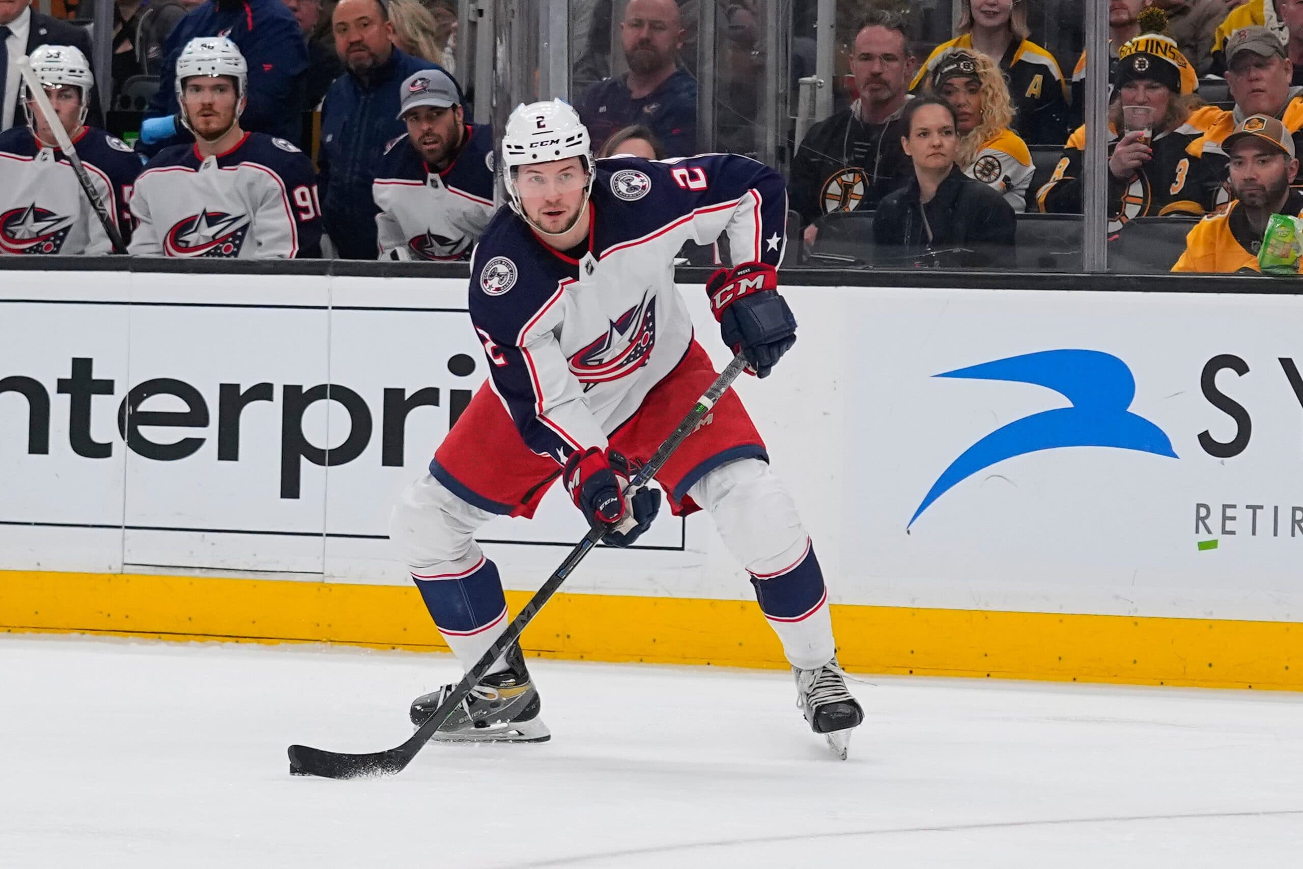 Boston Bruins acquire Andrew Peeke from Columbus for Jakub Zboril