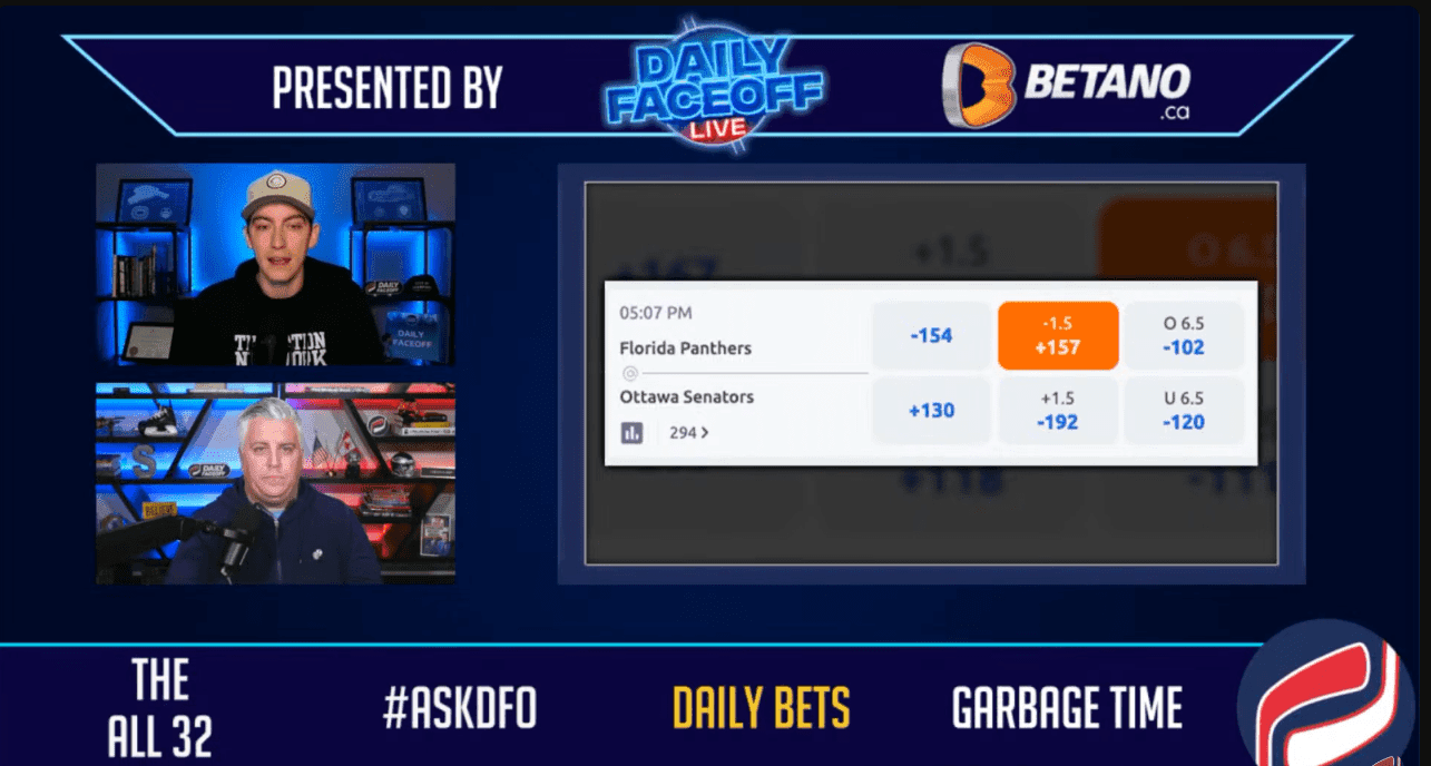 Betano Daily Bets: Panthers and Lightning Puckline