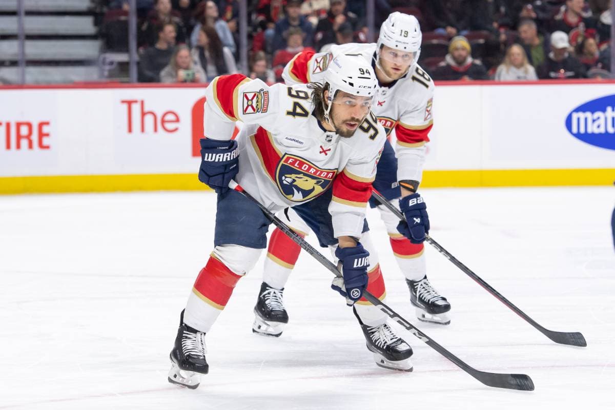 Panthers’ Ryan Lomberg to miss Game 2 against Lightning due to illness