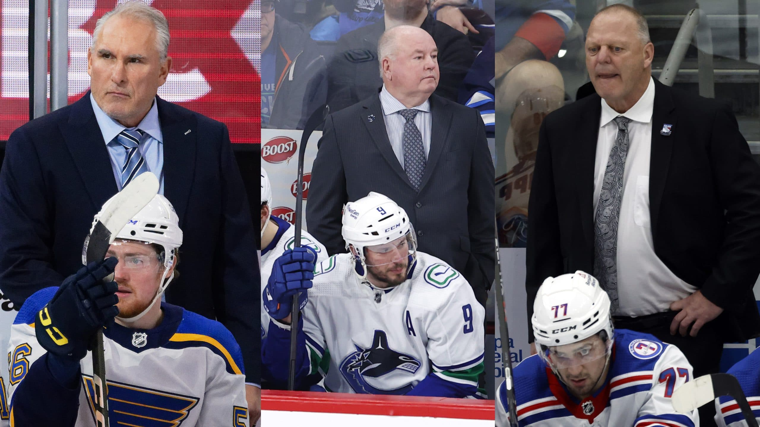 Craig Berube, Bruce Boudreau and Gerard Gallant (USA Today Sports)