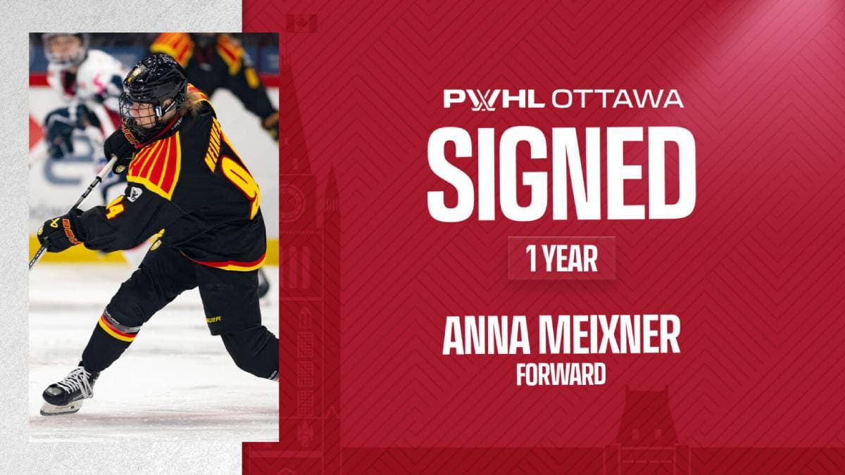 PWHL Ottawa signs 2024 draft pick Anna Meixner to one-year deal