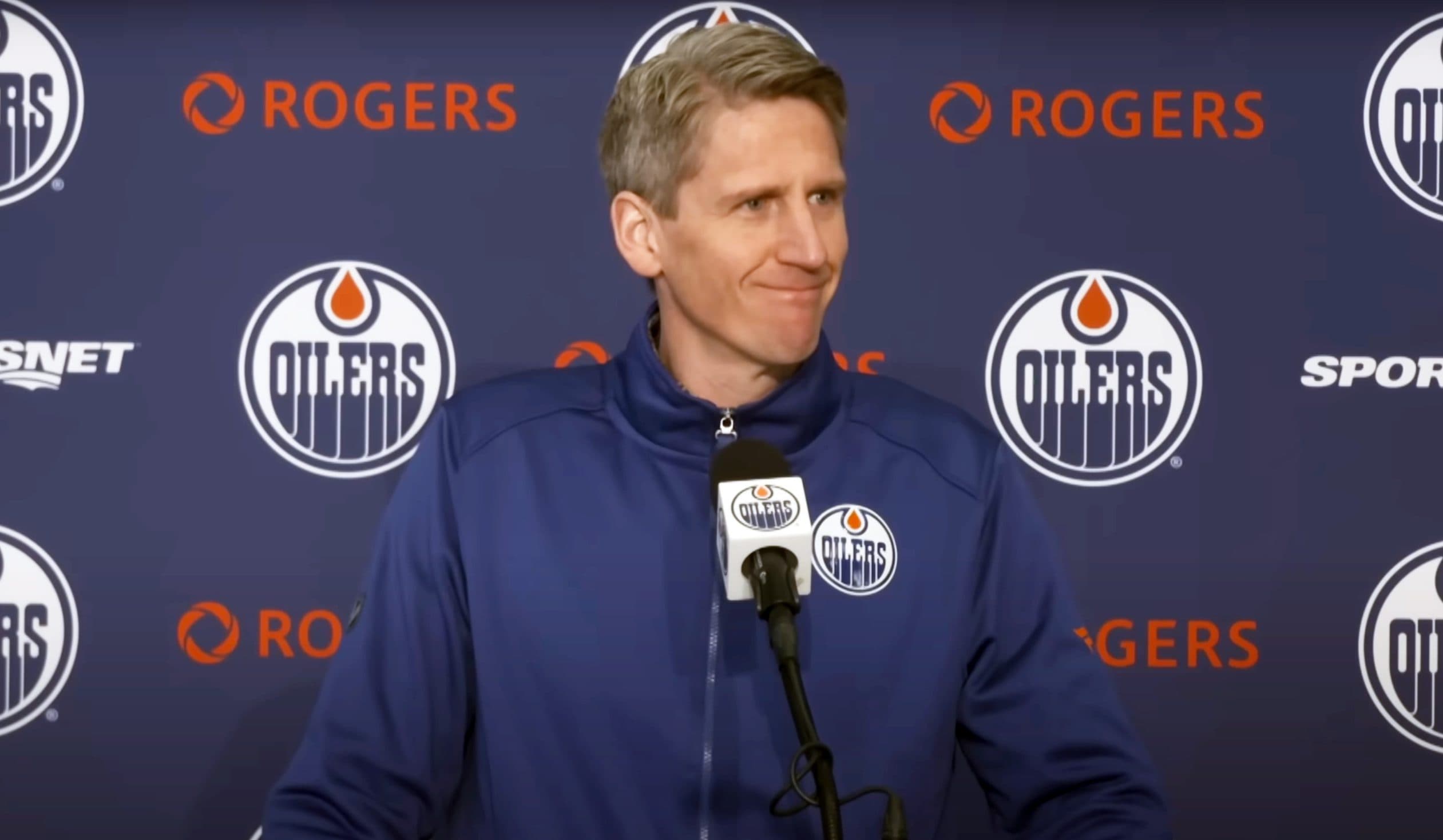Edmonton Oilers head coach Kris Knoblauch
