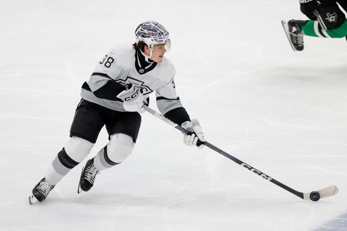 Los Angeles Kings forward Alex Turcotte