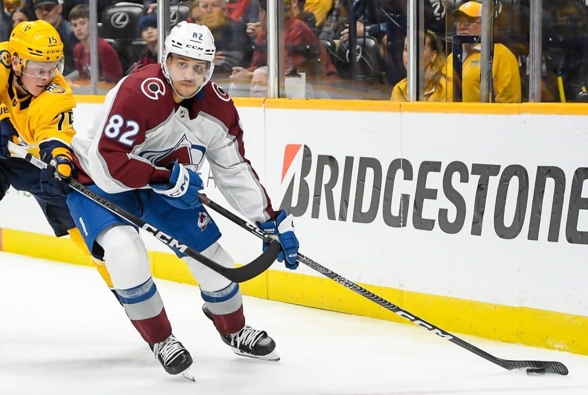 Colorado Avalanche defenseman Caleb Jones