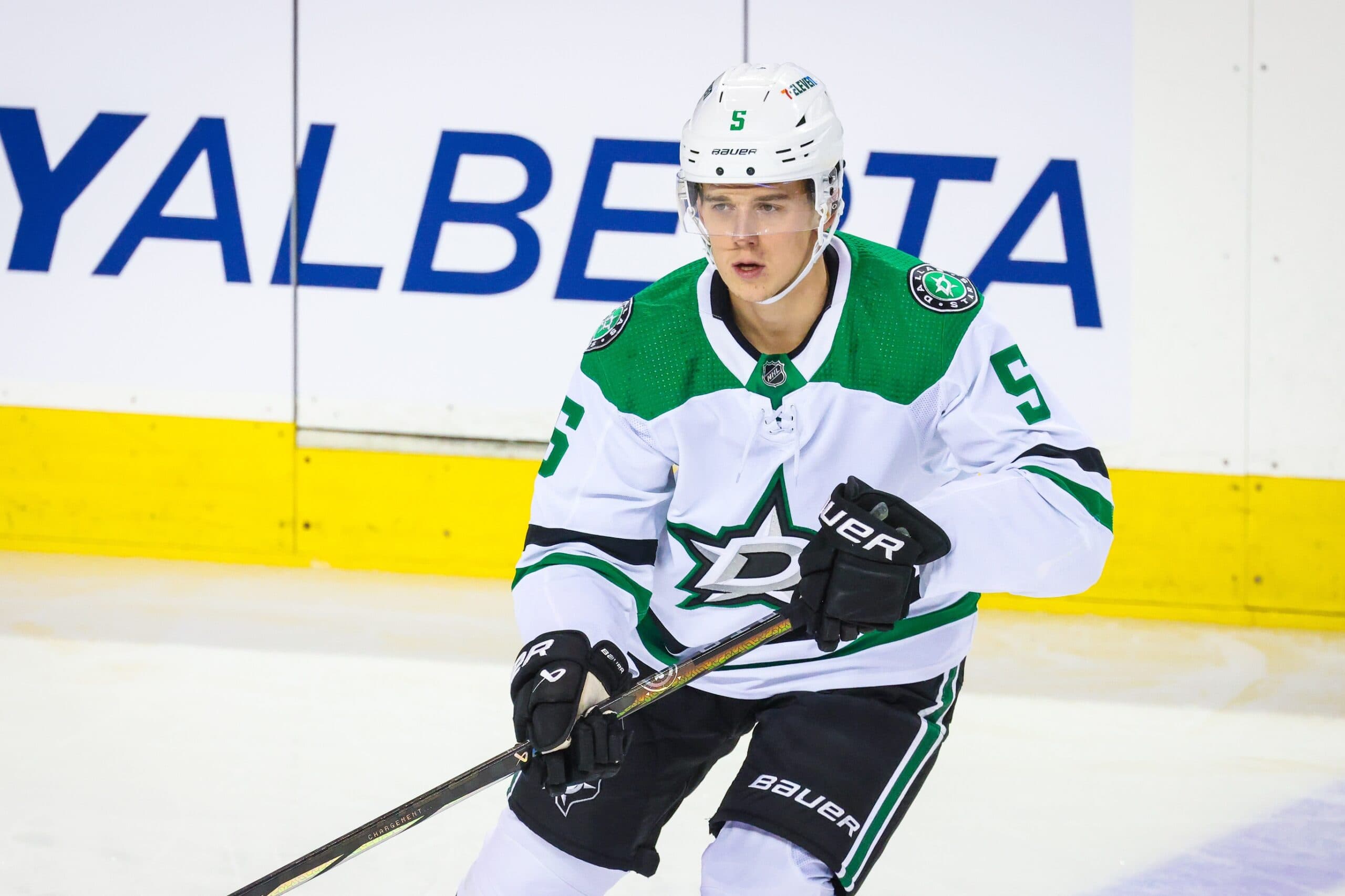 Dallas Stars defenseman Nils Lundkvist