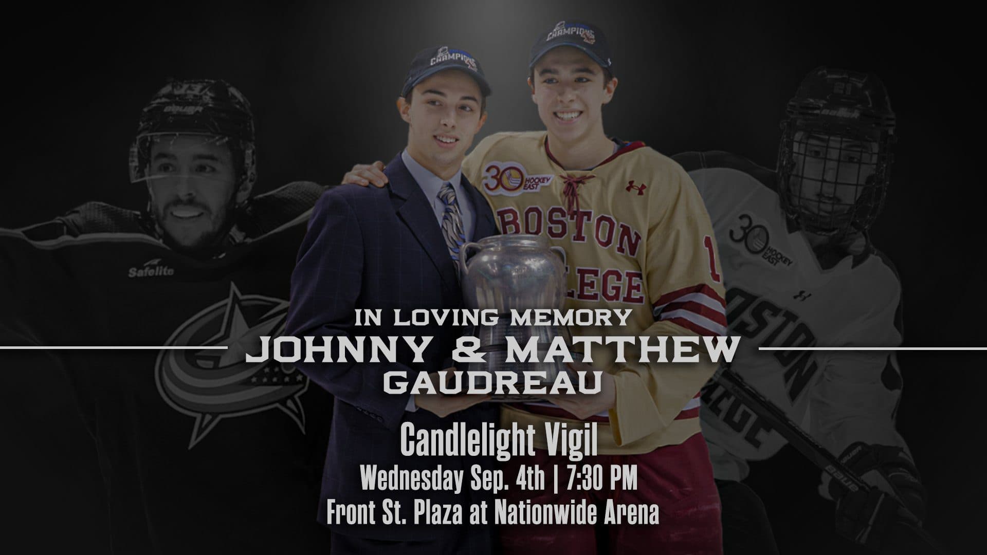 Columbus Blue Jackets to hold candlelight vigil for Johnny and Matthew Gaudreau on Wednesday