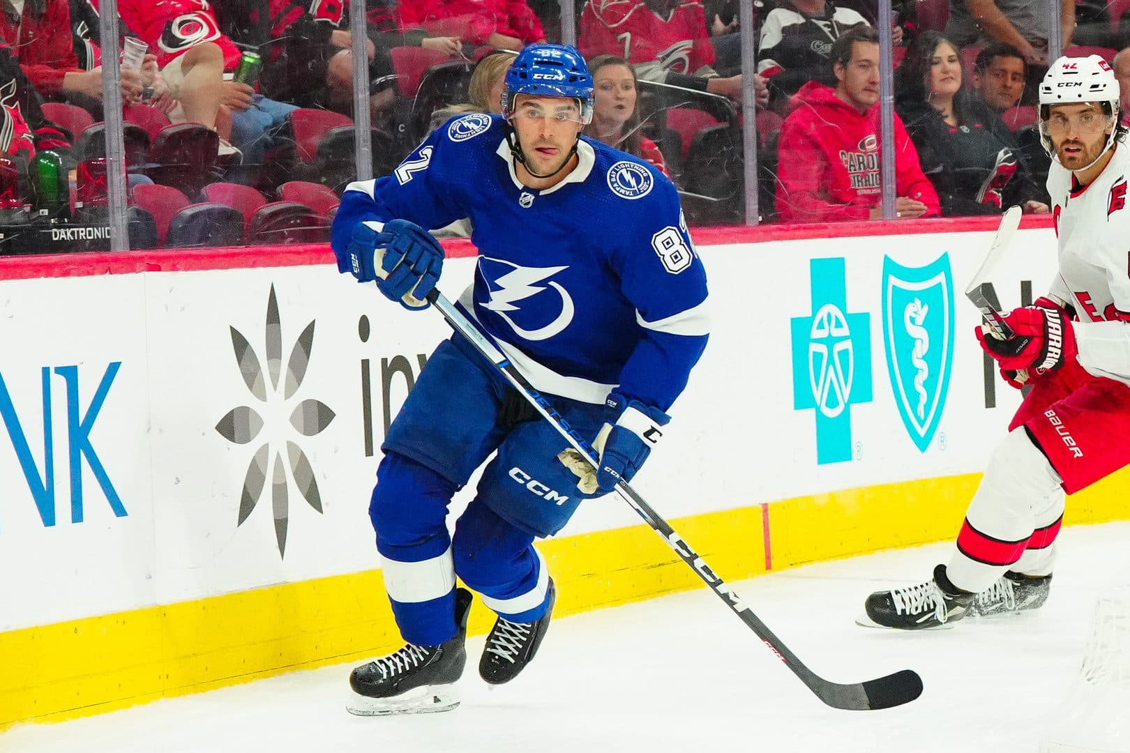 Tampa Bay Lightning winger Gabriel Fortier.