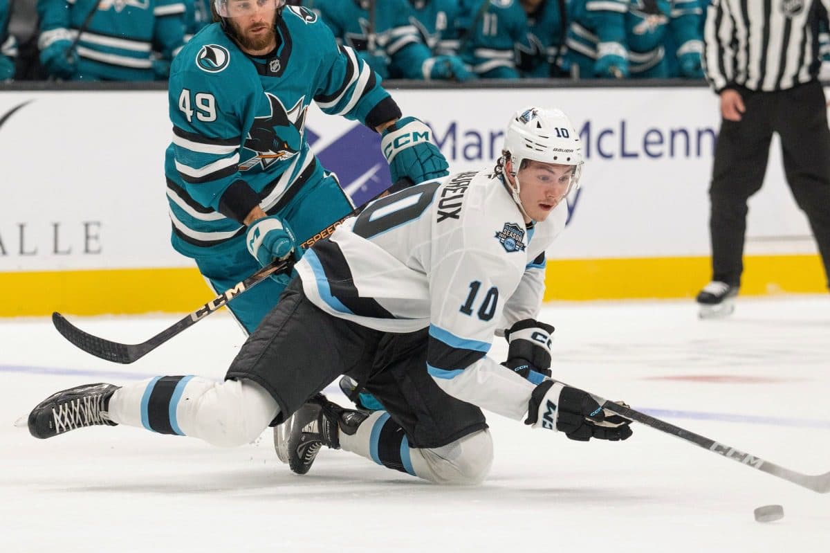 Utah Hockey Club defenseman Maveric Lamoureux