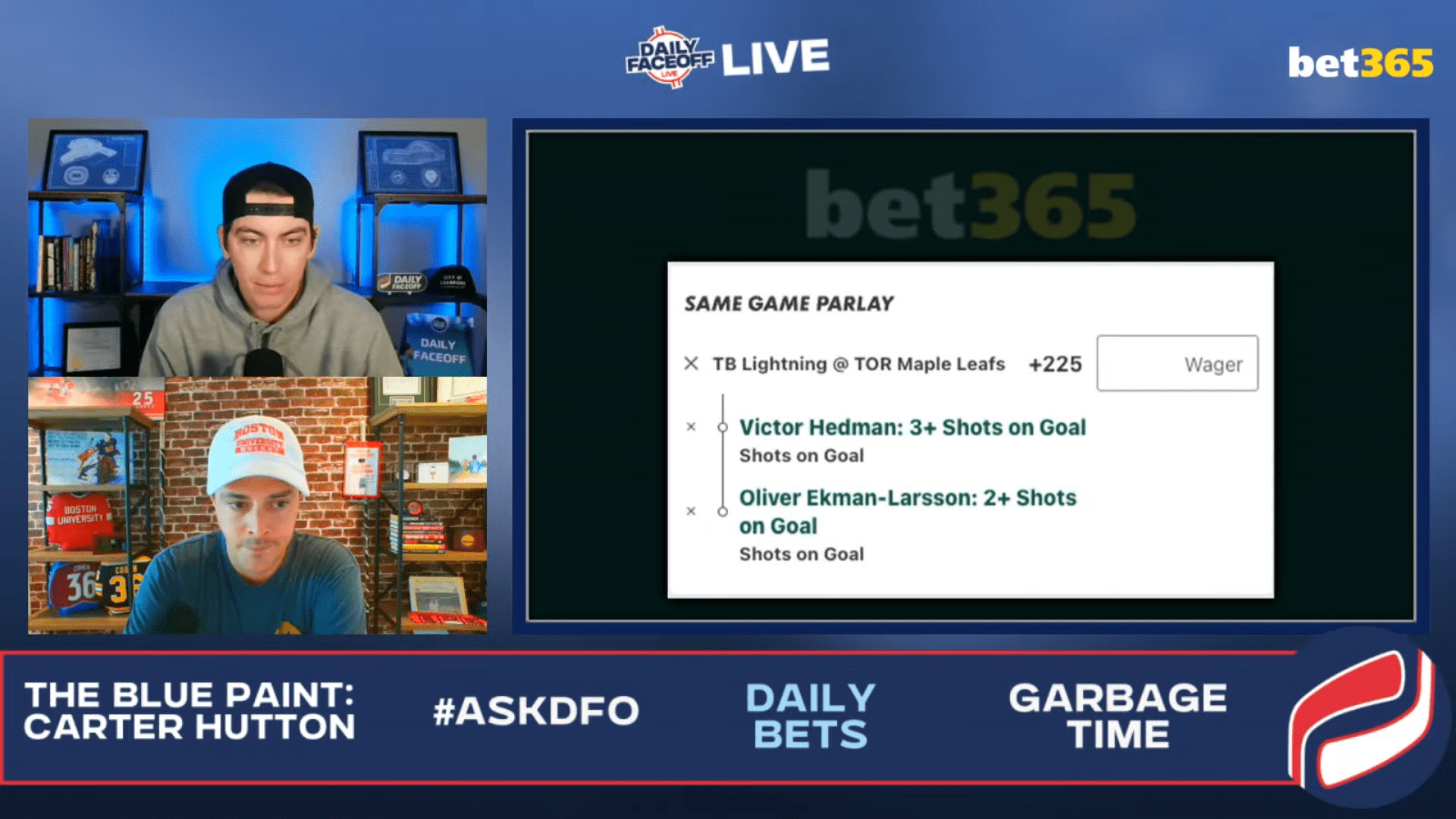 bet365 Daily Bets: OEL 2+ shots and Hedman 3+ shots