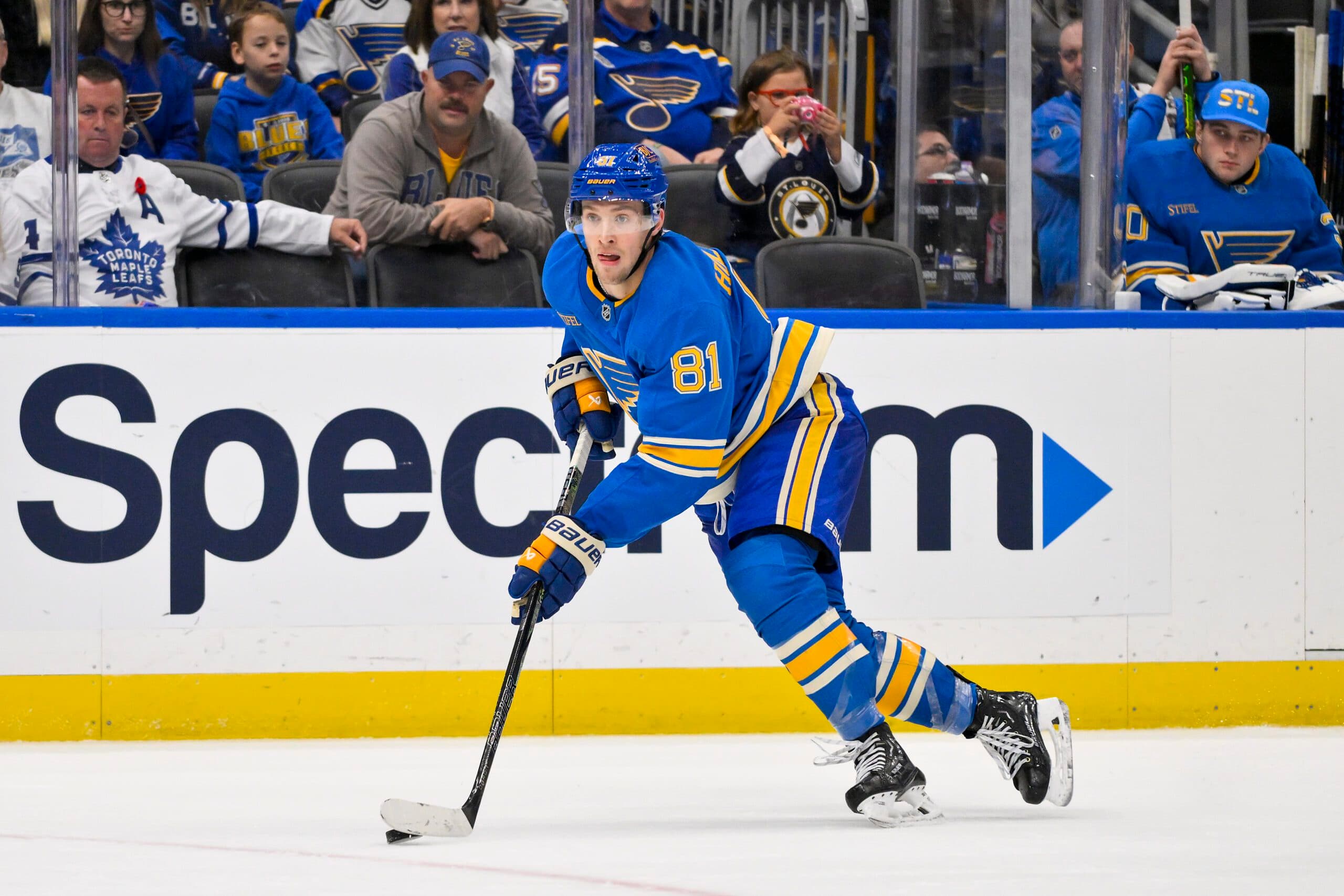 Blues’ Holloway hopes to return to lineup on Thursday against Utah