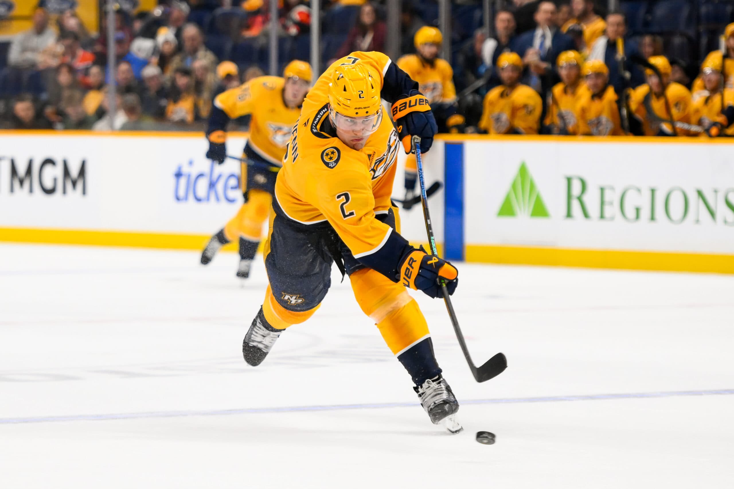 Nashville Predators defenseman Luke Schenn