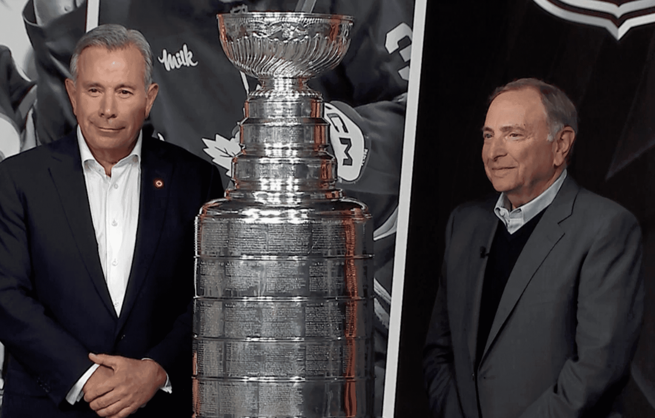 Tony Staffieri and Gary Bettman