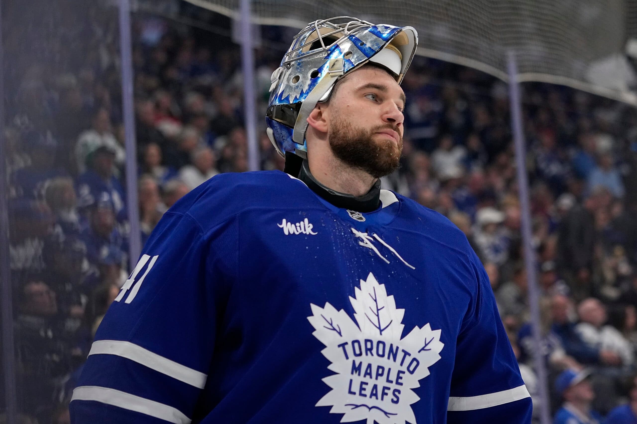 Toronto Maple Leafs goaltender Anthony Stolarz