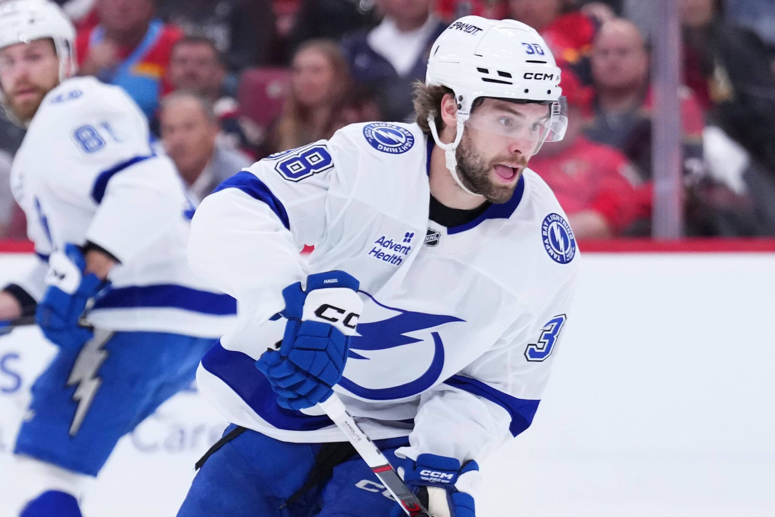 Lightning’s Brandon Hagel out for Game 5 against Panthers