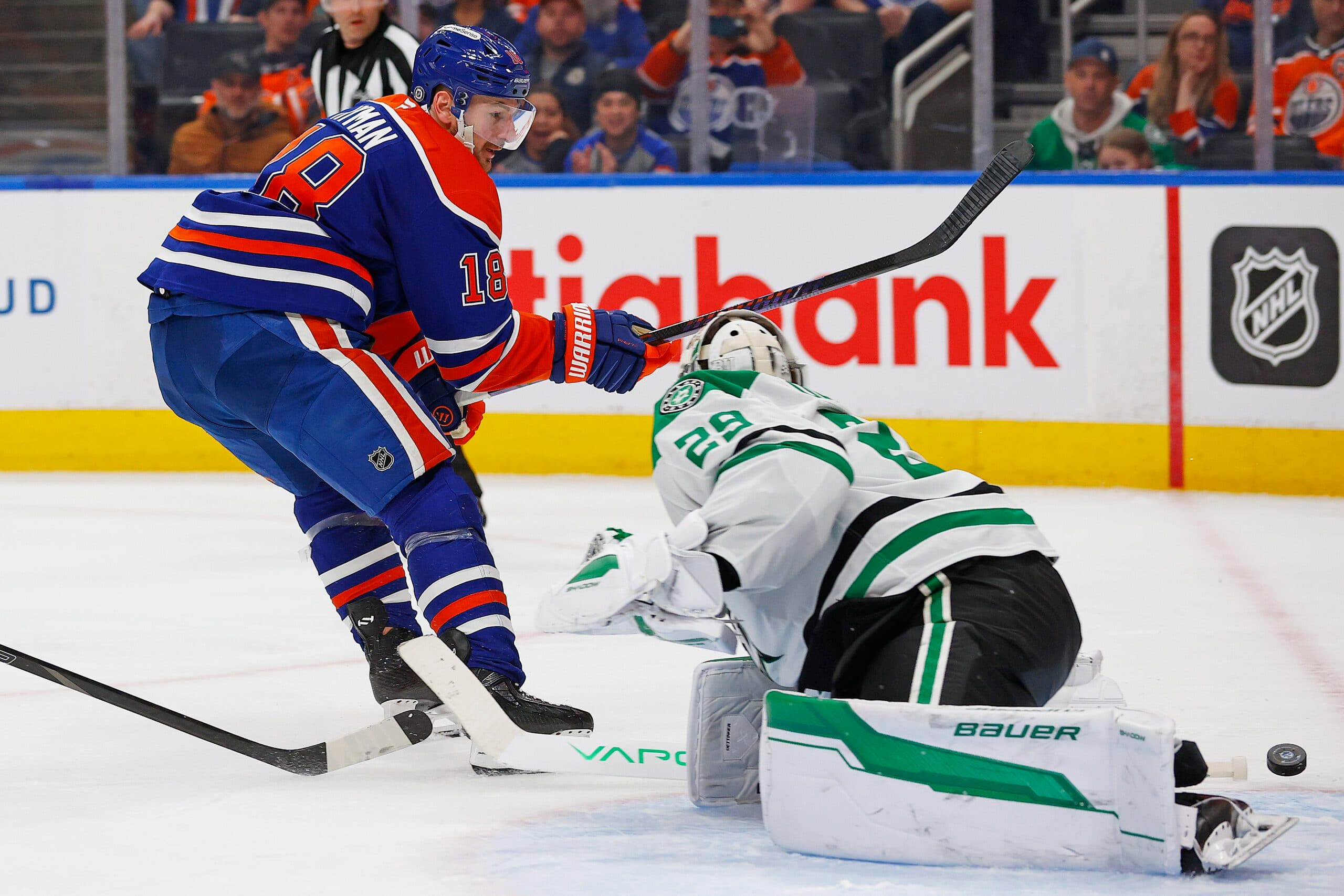 Zach Hyman and Jake Oettinger