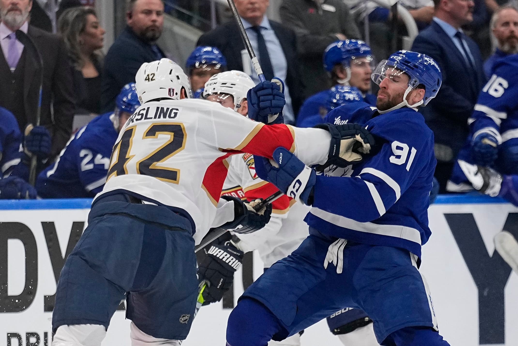 Gustav Forsling and John Tavares