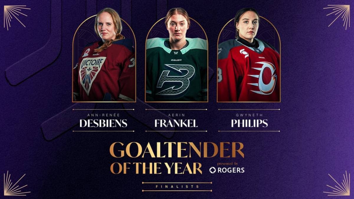 Desbiens, Frankel, Philips named finalists for PWHL Goaltender of the Year