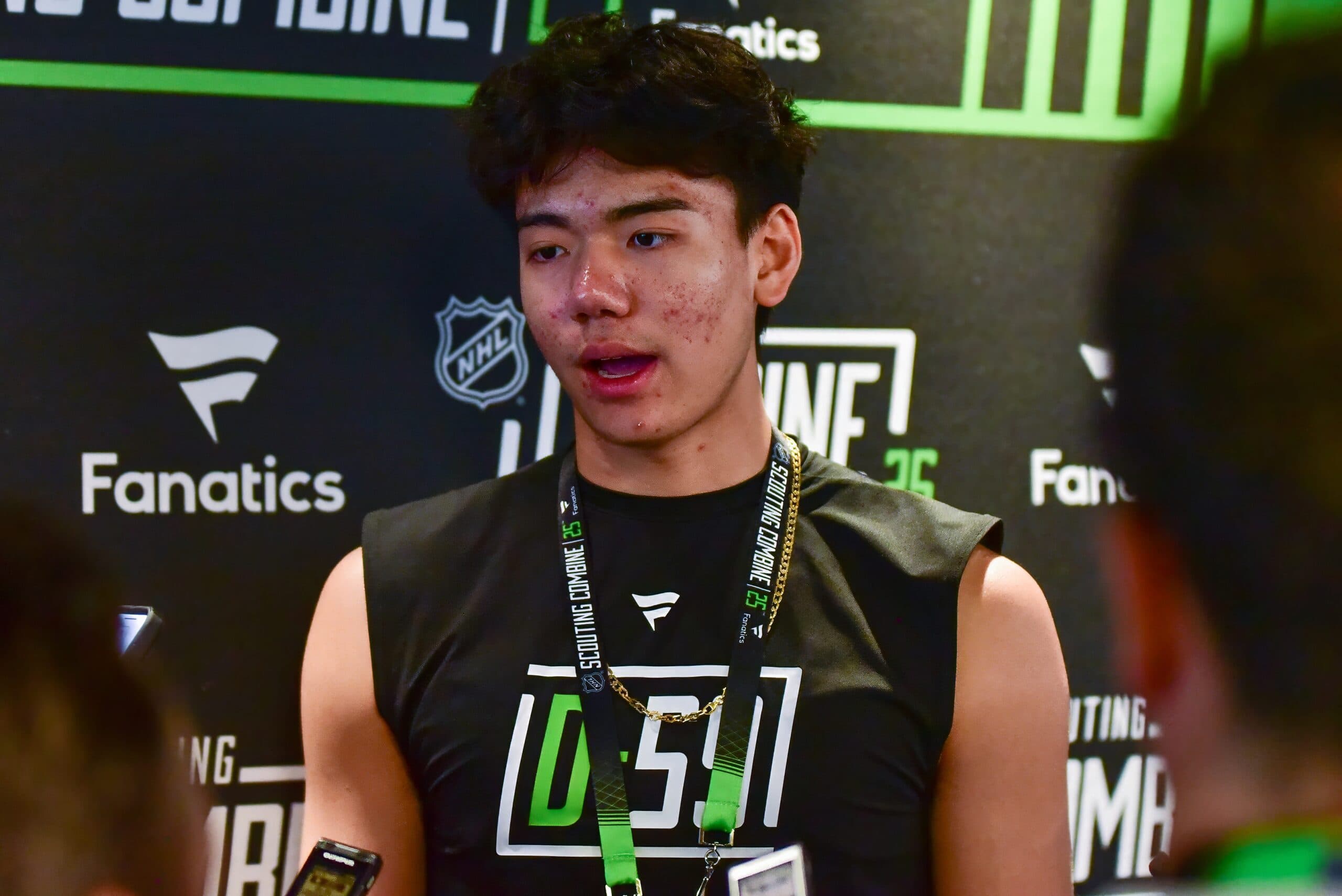 Simon Wang is looking to make history at 2025 NHL Draft