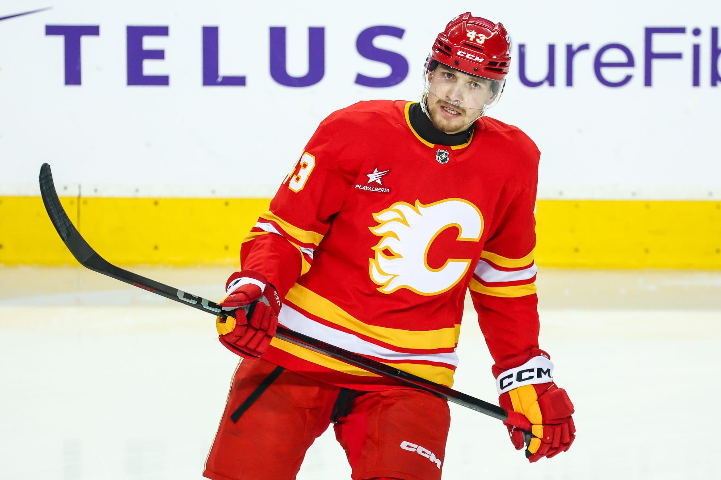 Calgary Flames forward Adam Klapka