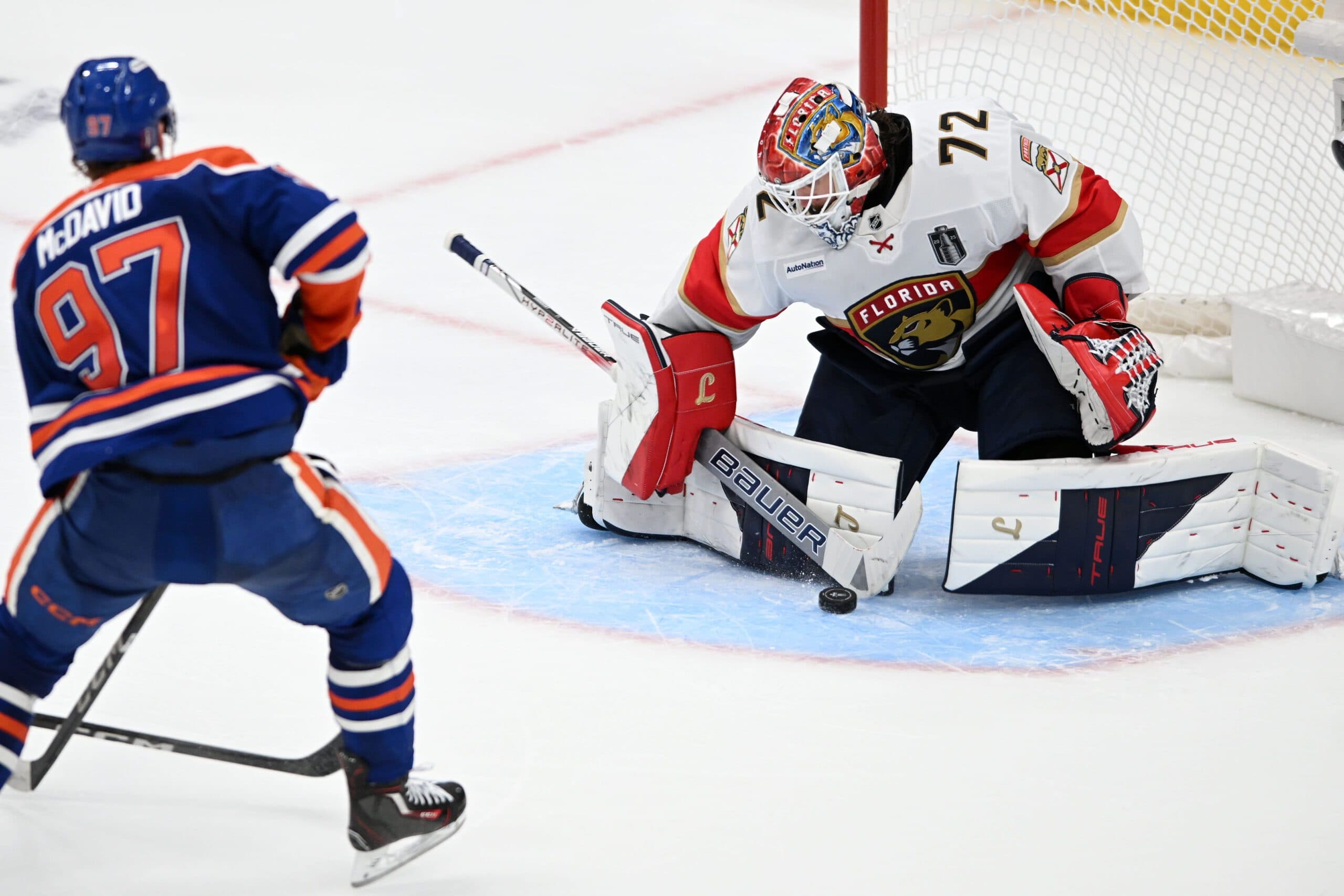 Connor McDavid and Sergei Bobrovsky