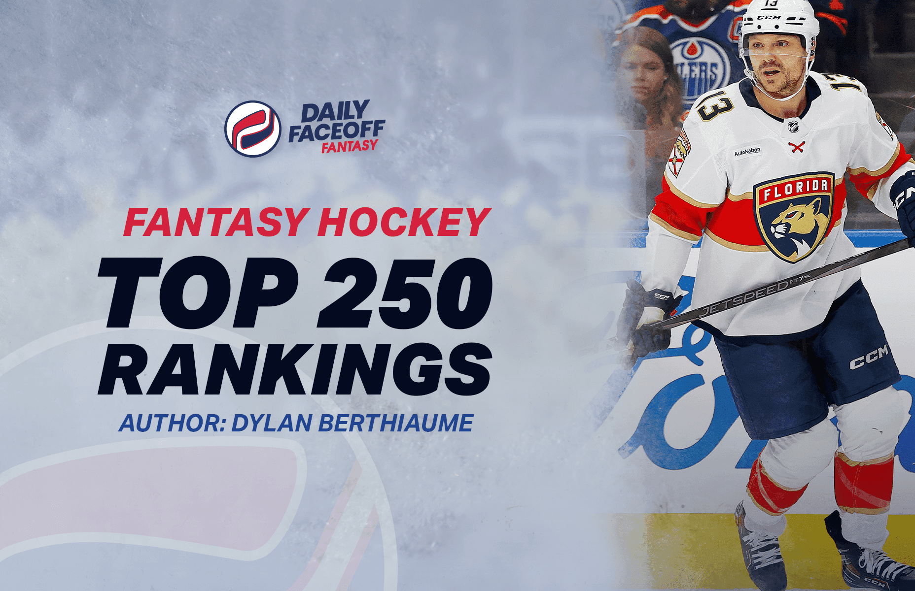 Dylan Berthiaume’s Fantasy Hockey Top 250 Rankings