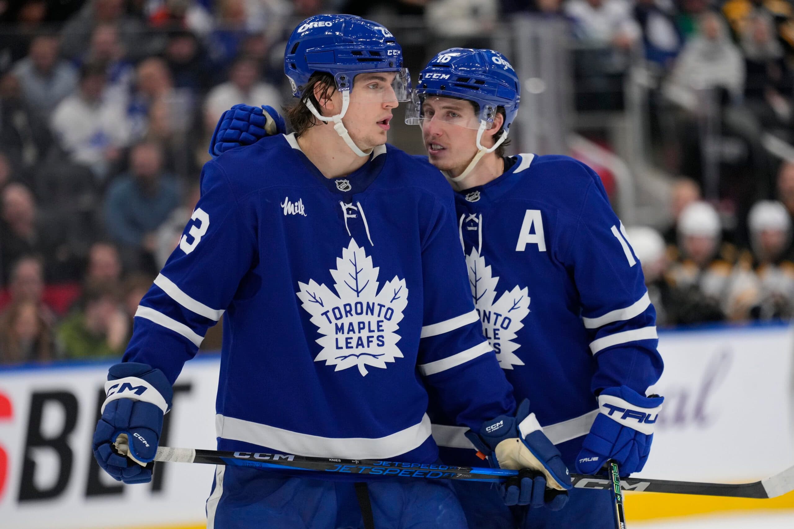 Matthew Knies and Mitch Marner