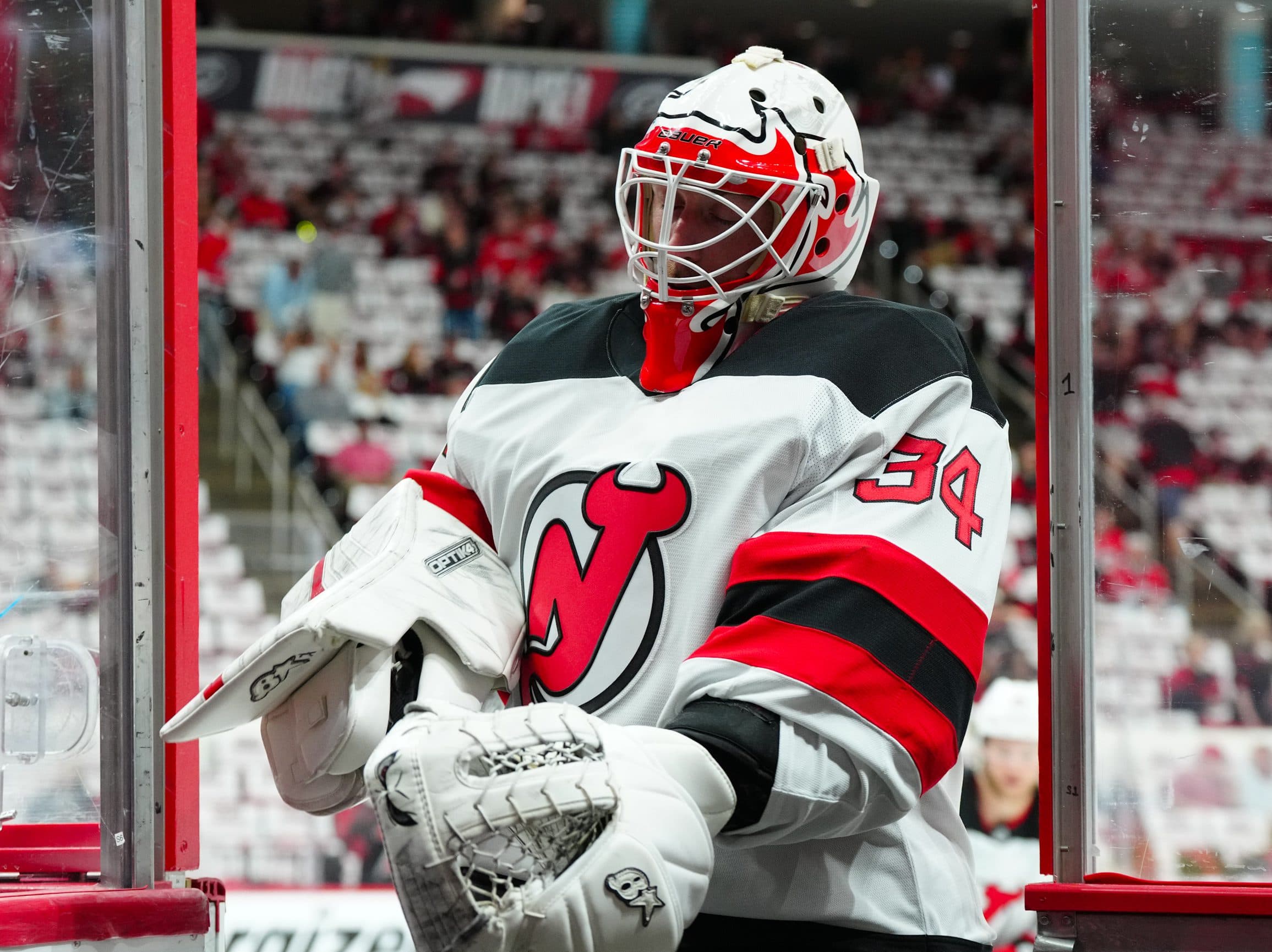 New Jersey Devils goaltender Jake Allen