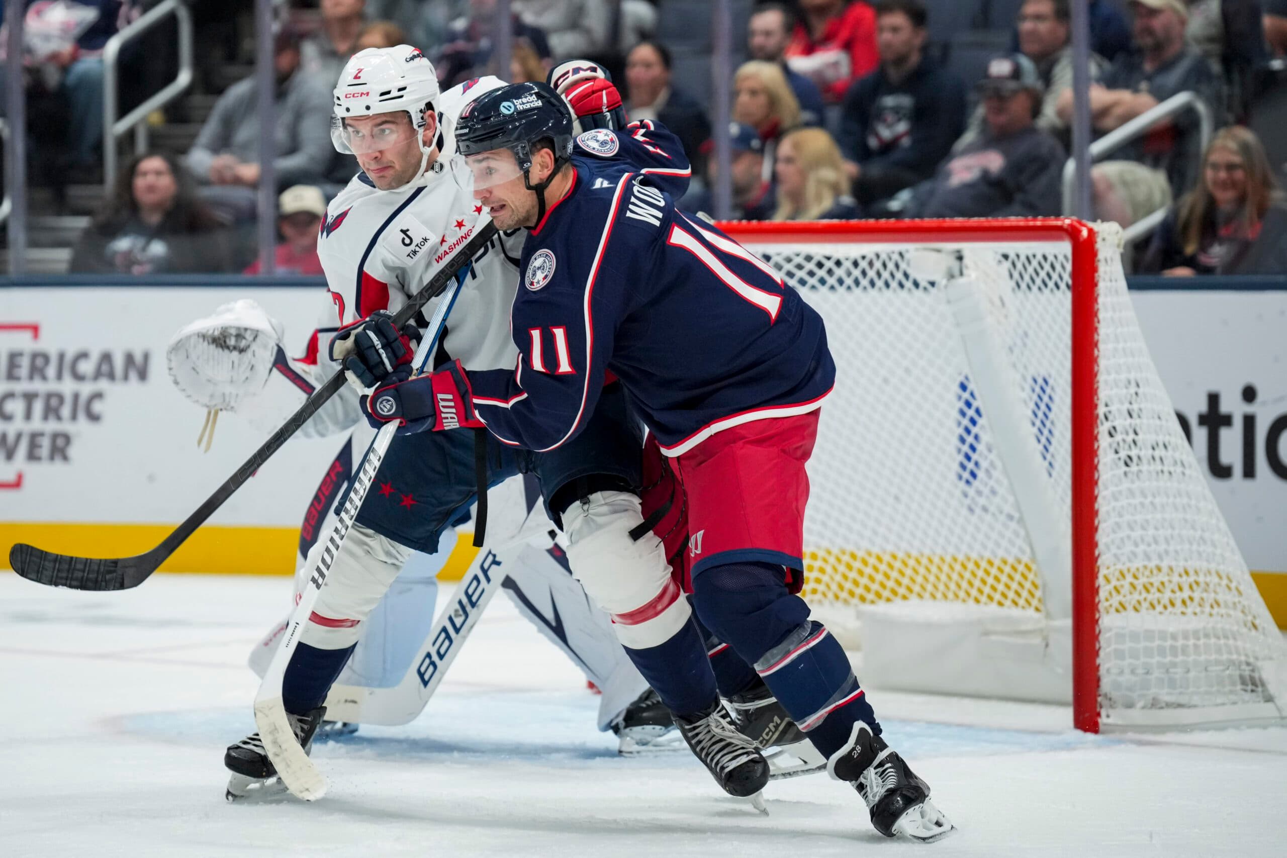 Blue Jackets’ Miles Wood out at least a week with eye injury