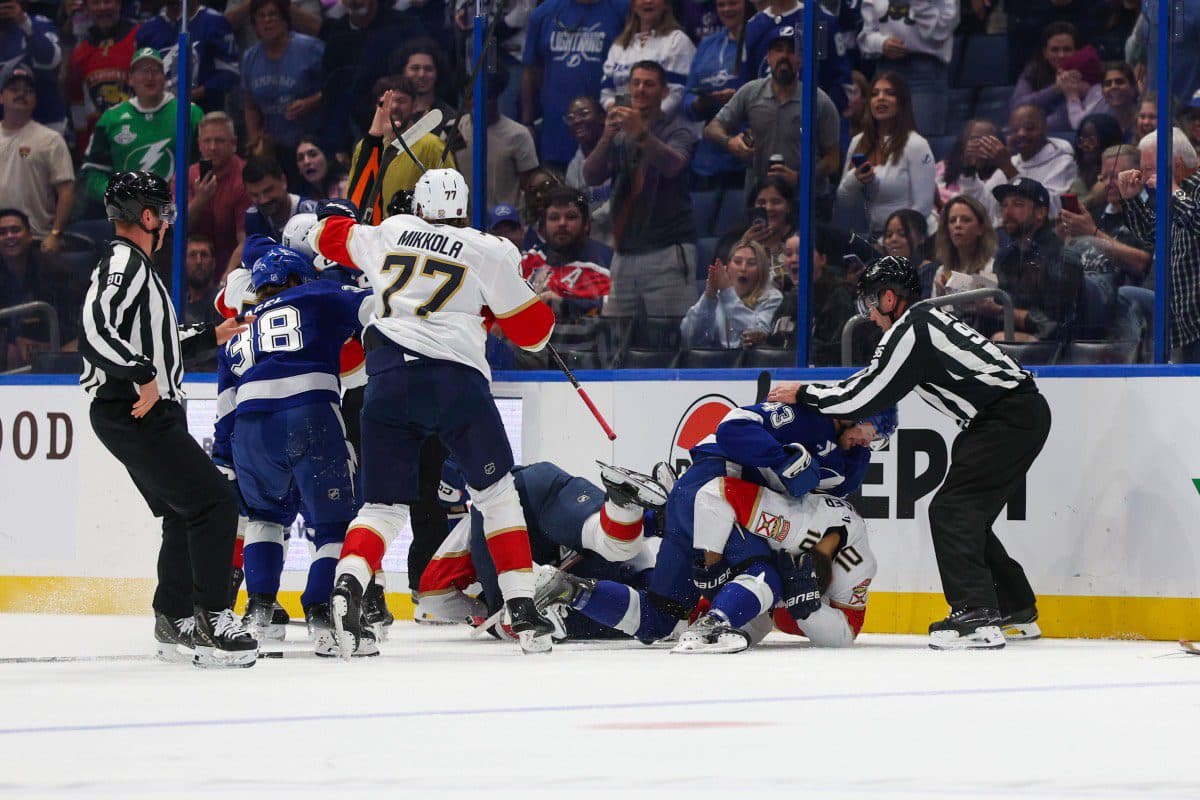 Panthers’ A.J. Greer fined for roughing Lightning’s Brandon Hagel