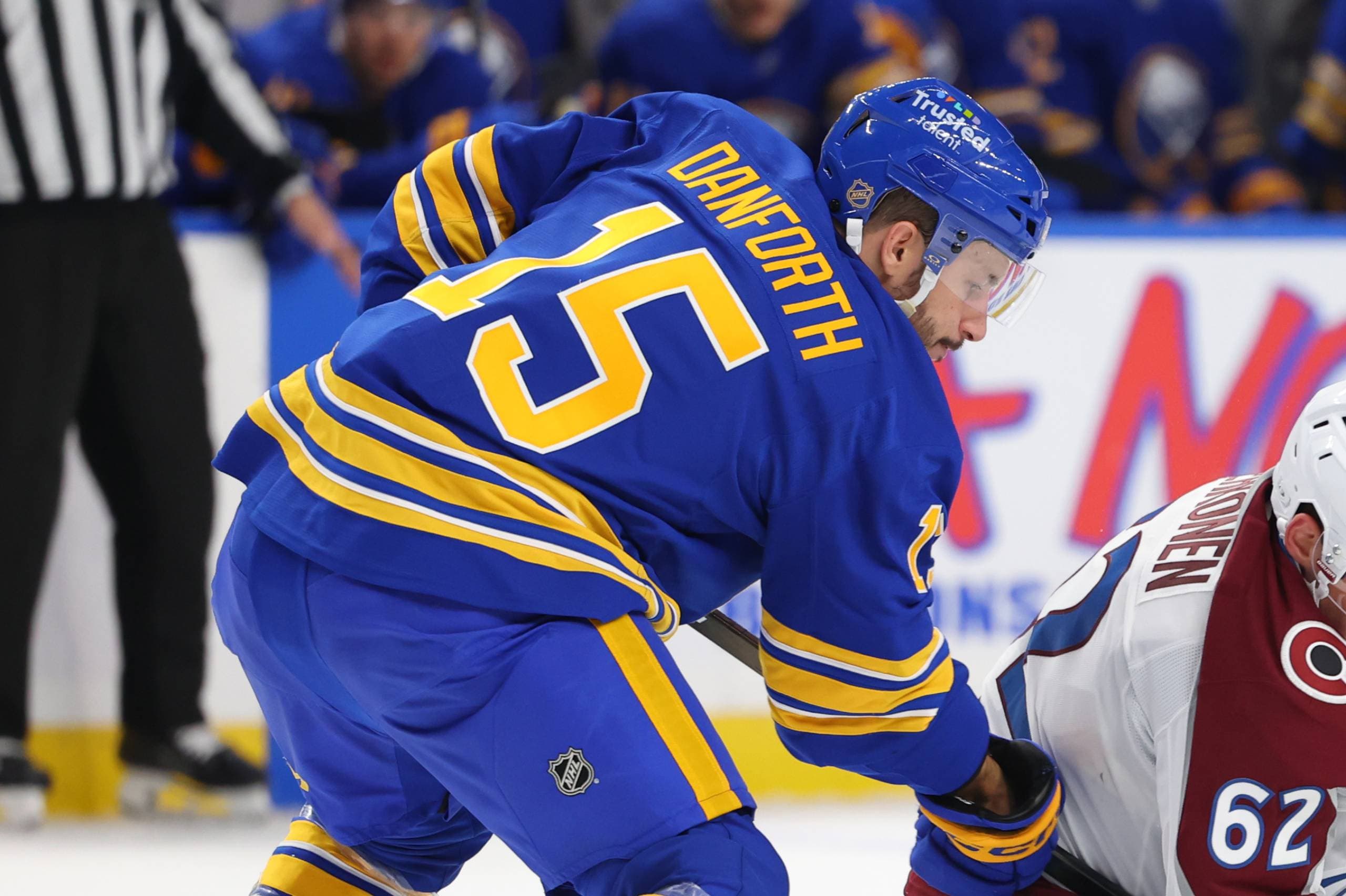 Sabres’ Justin Danforth leaves game against Senators with lower-body injury