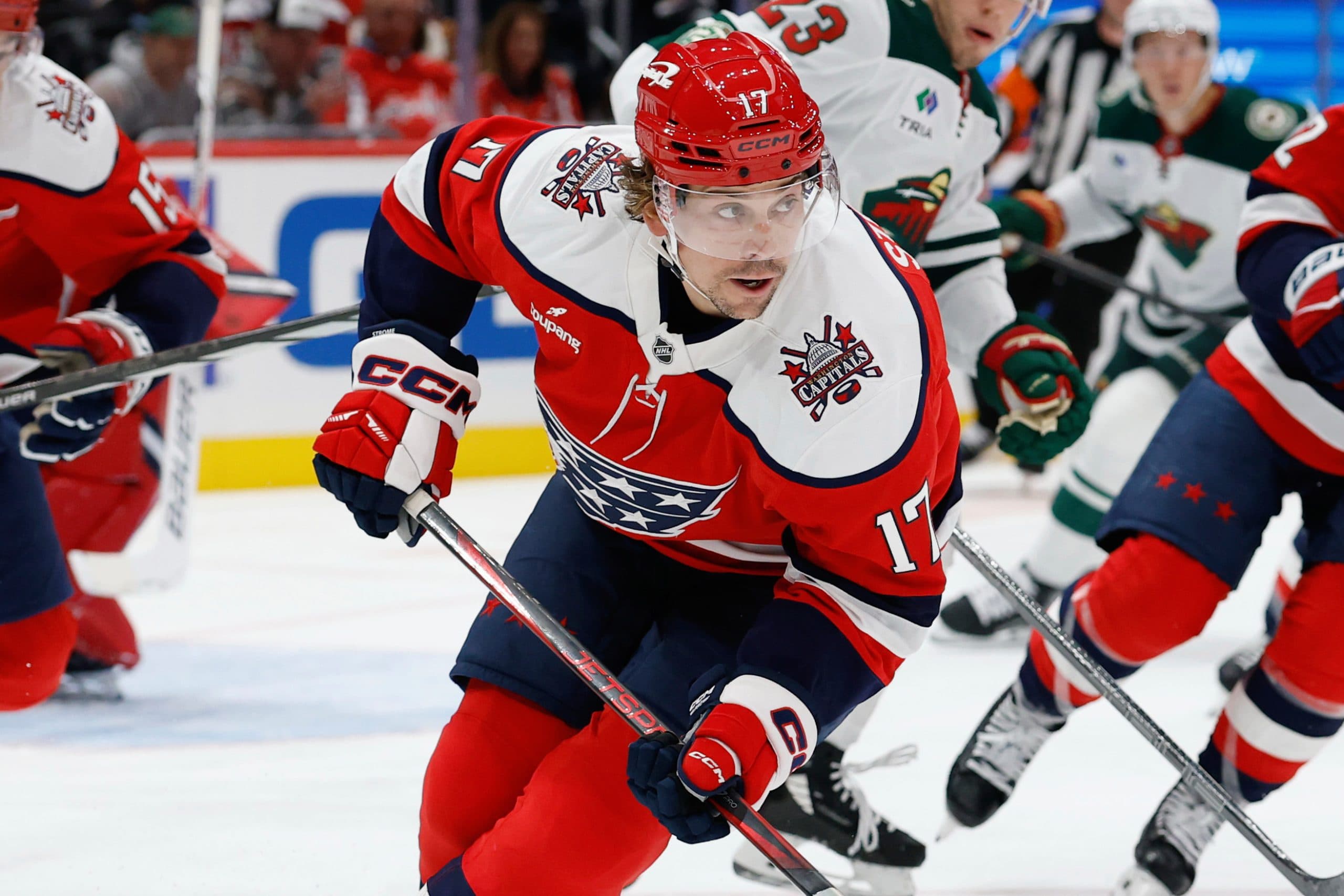 Capitals’ Dylan Strome out day-to-day, Ethen Frank called up
