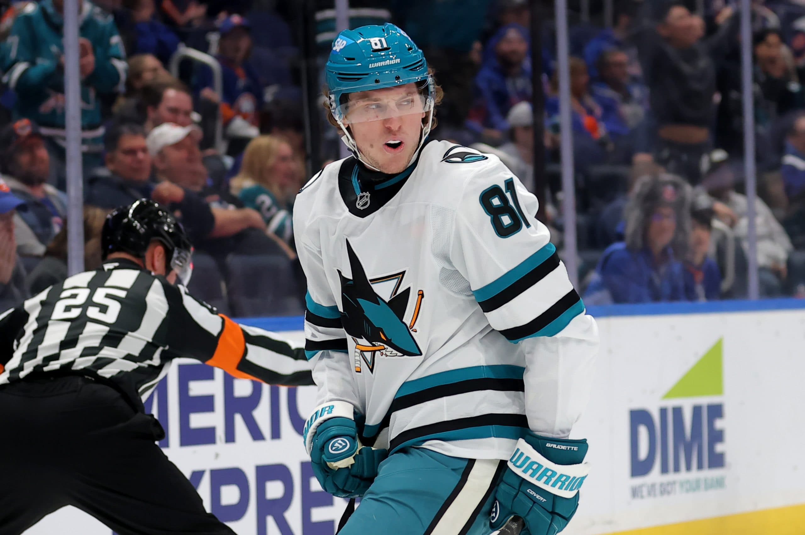 Sharks place Adam Gaudette on injured reserve