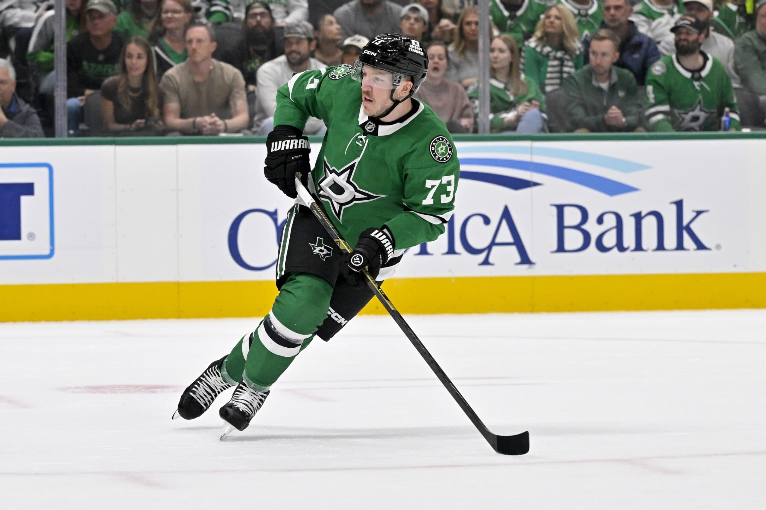 Stars’ Adam Erne out week-to-week with lower-body injury