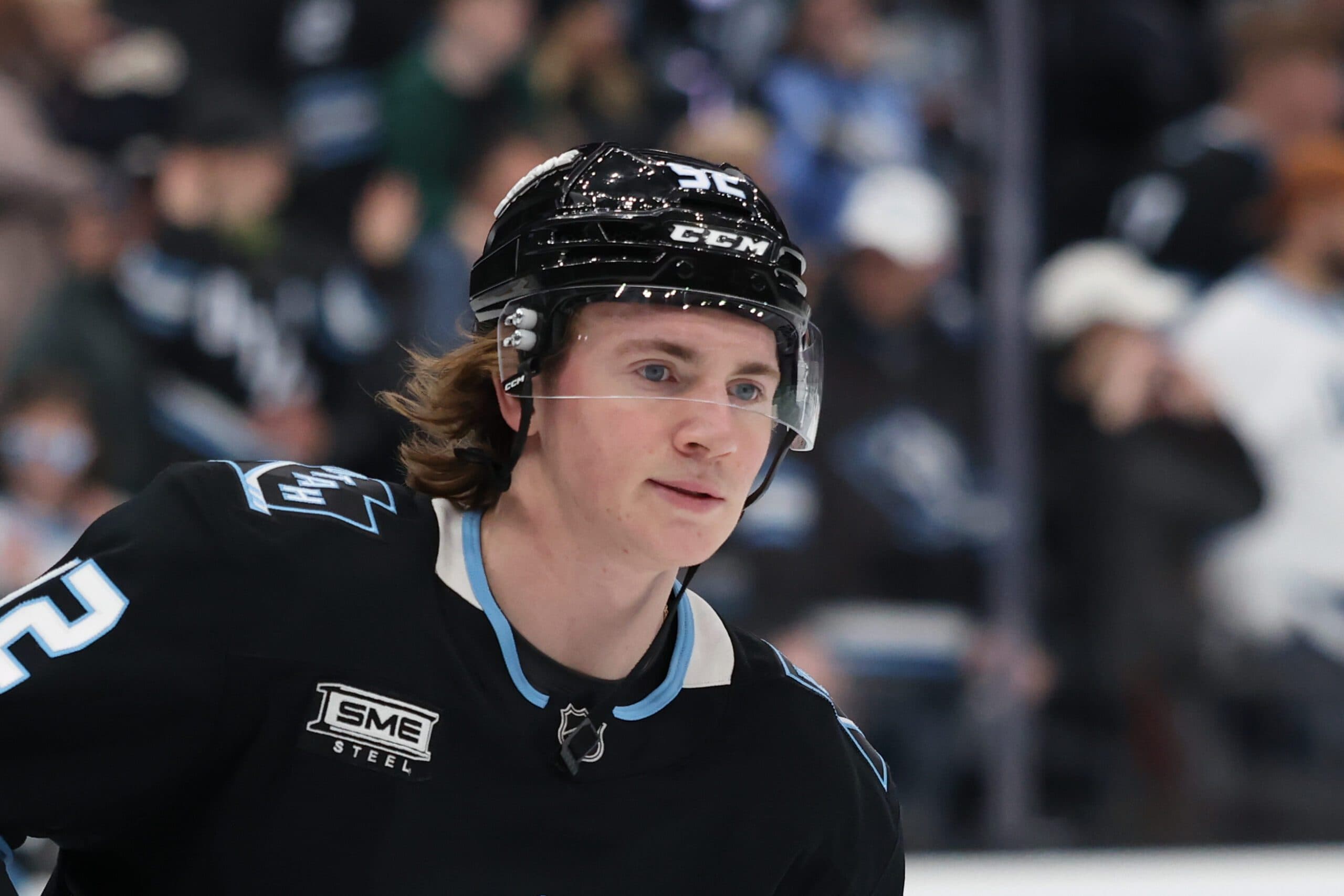 Utah Mammoth center Logan Cooley