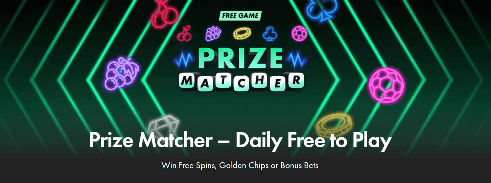 Bet365 Casino Prize Matcher header