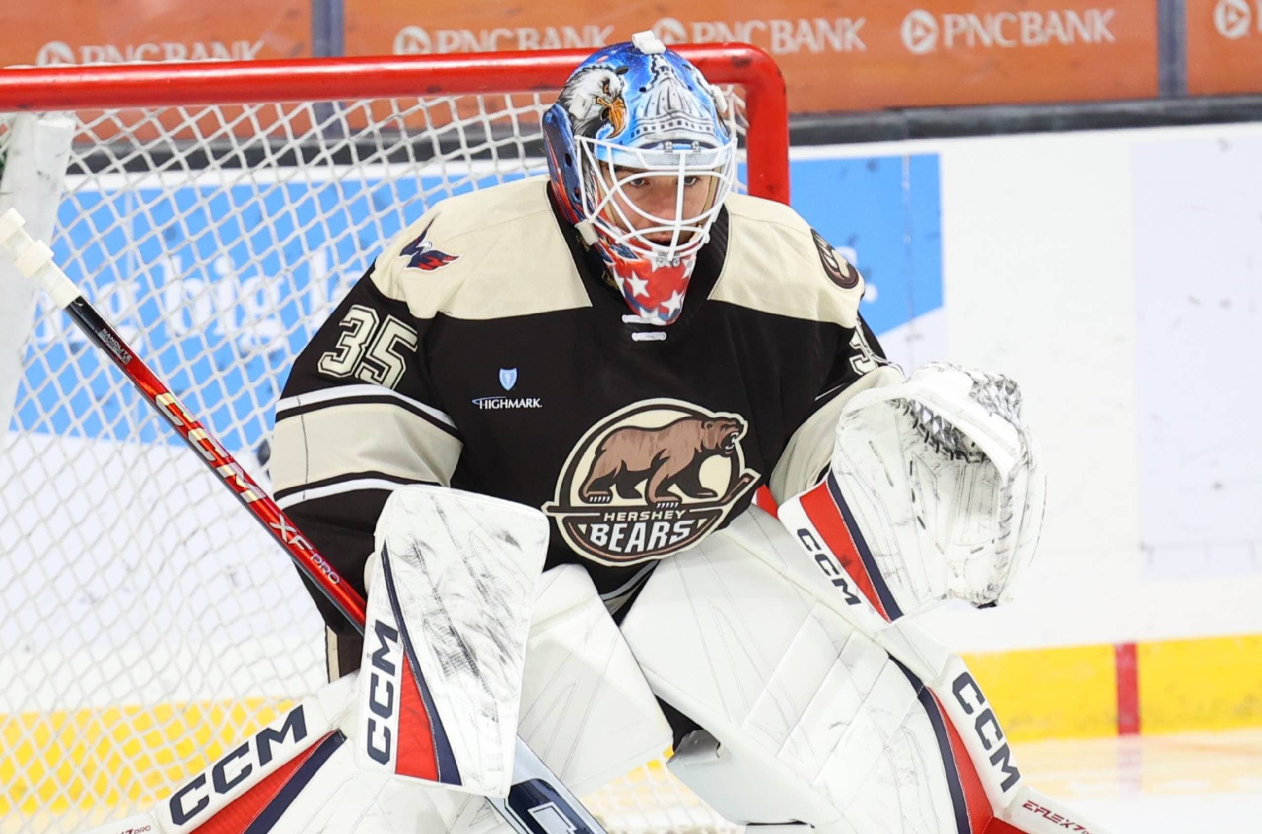 Washington Capitals goaltender Mitch Gibson