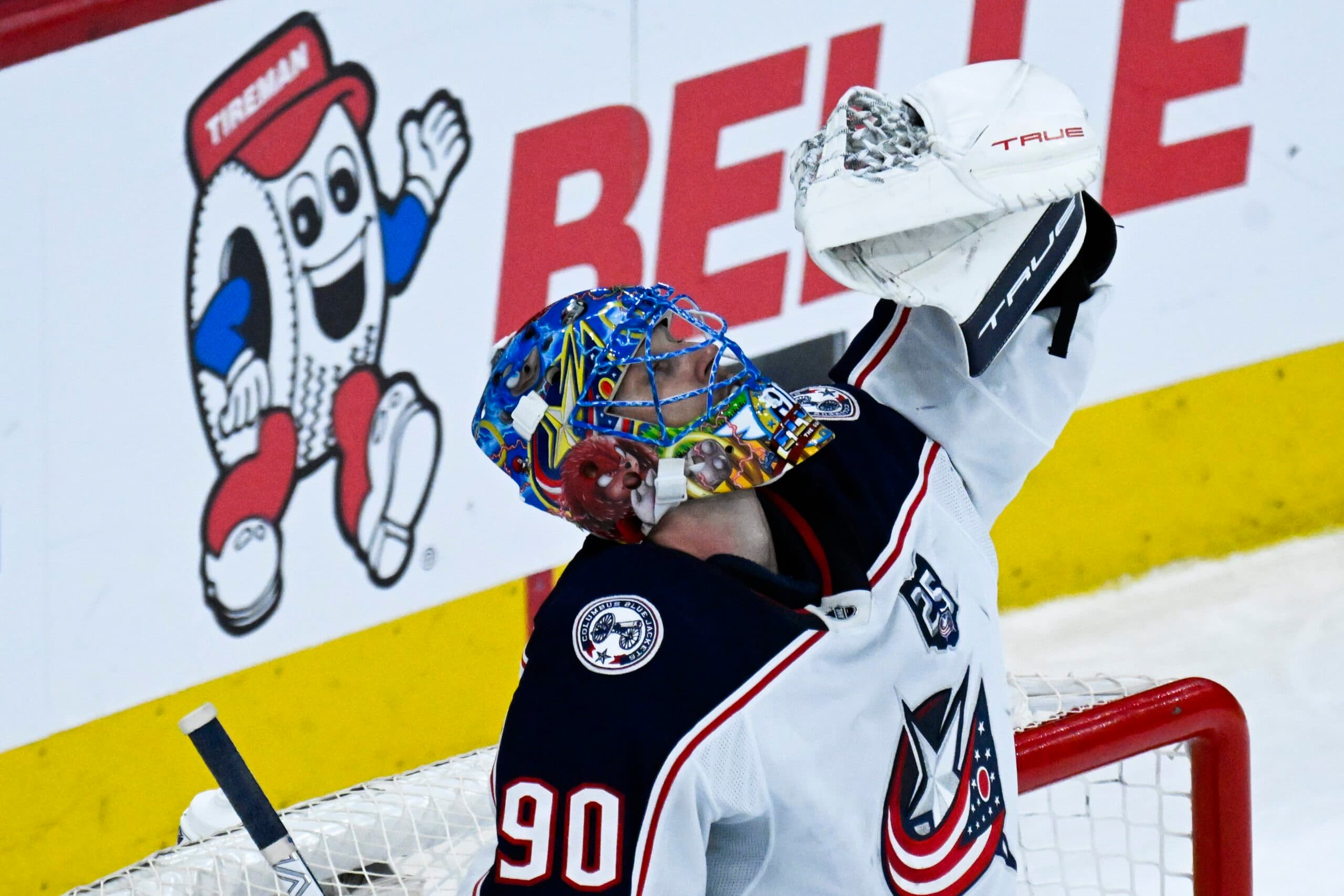 Blue Jackets’ Elvis Merzļikins to start Latvia’s Olympic opener against USA